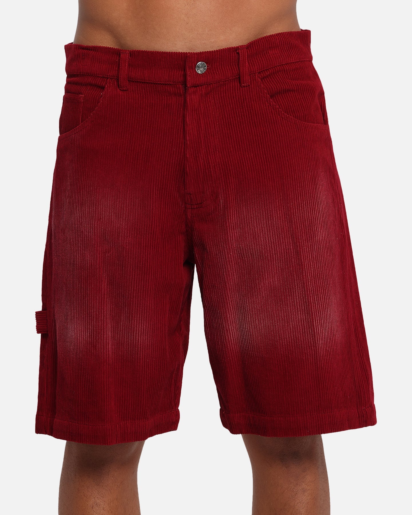 XXIII Corduroy Wash Jorts Burgundy