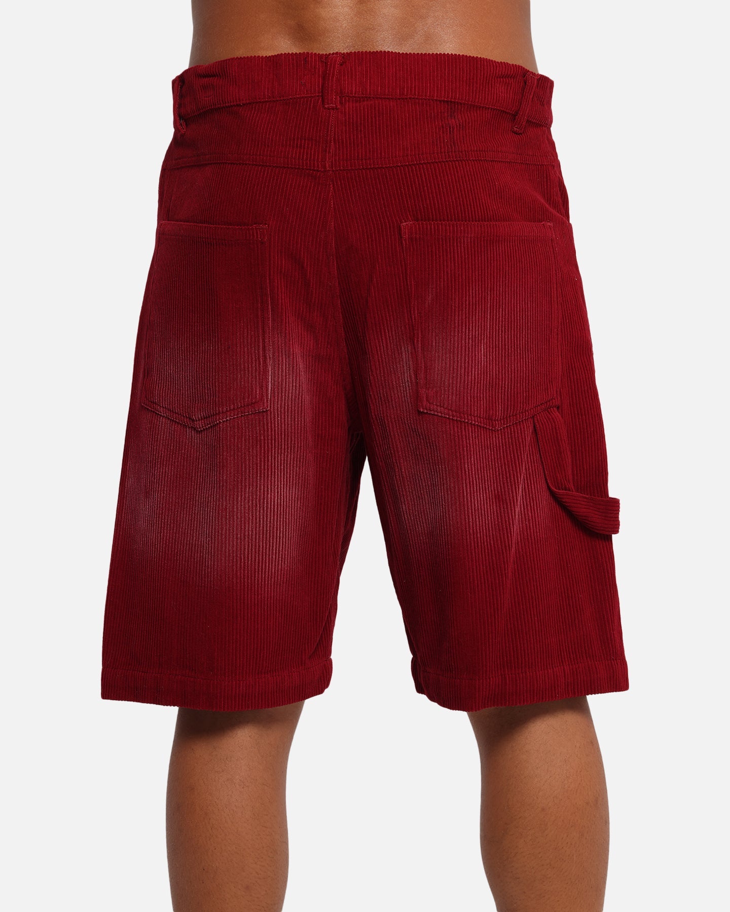 XXIII Corduroy Wash Jorts Burgundy
