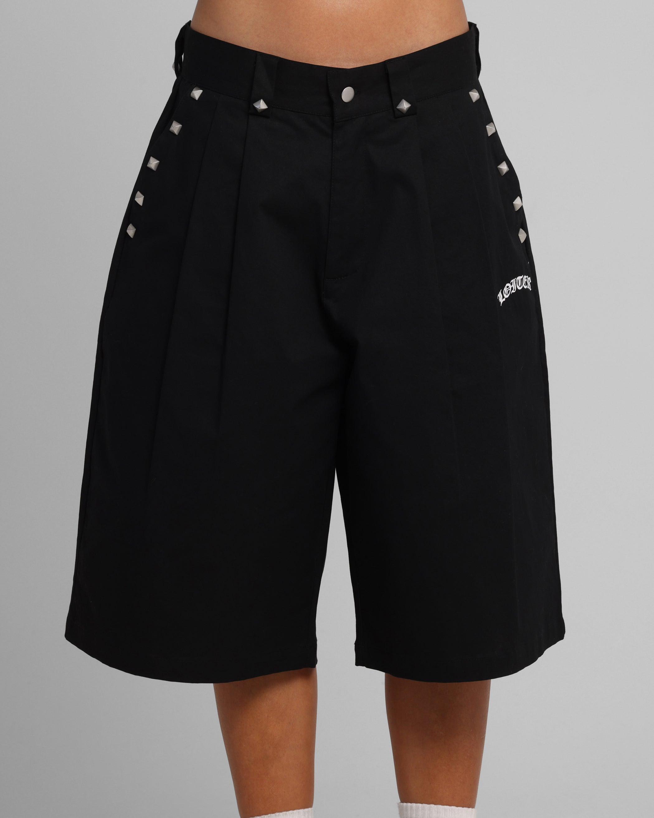Loiter Chopper Baggy Shorts Black