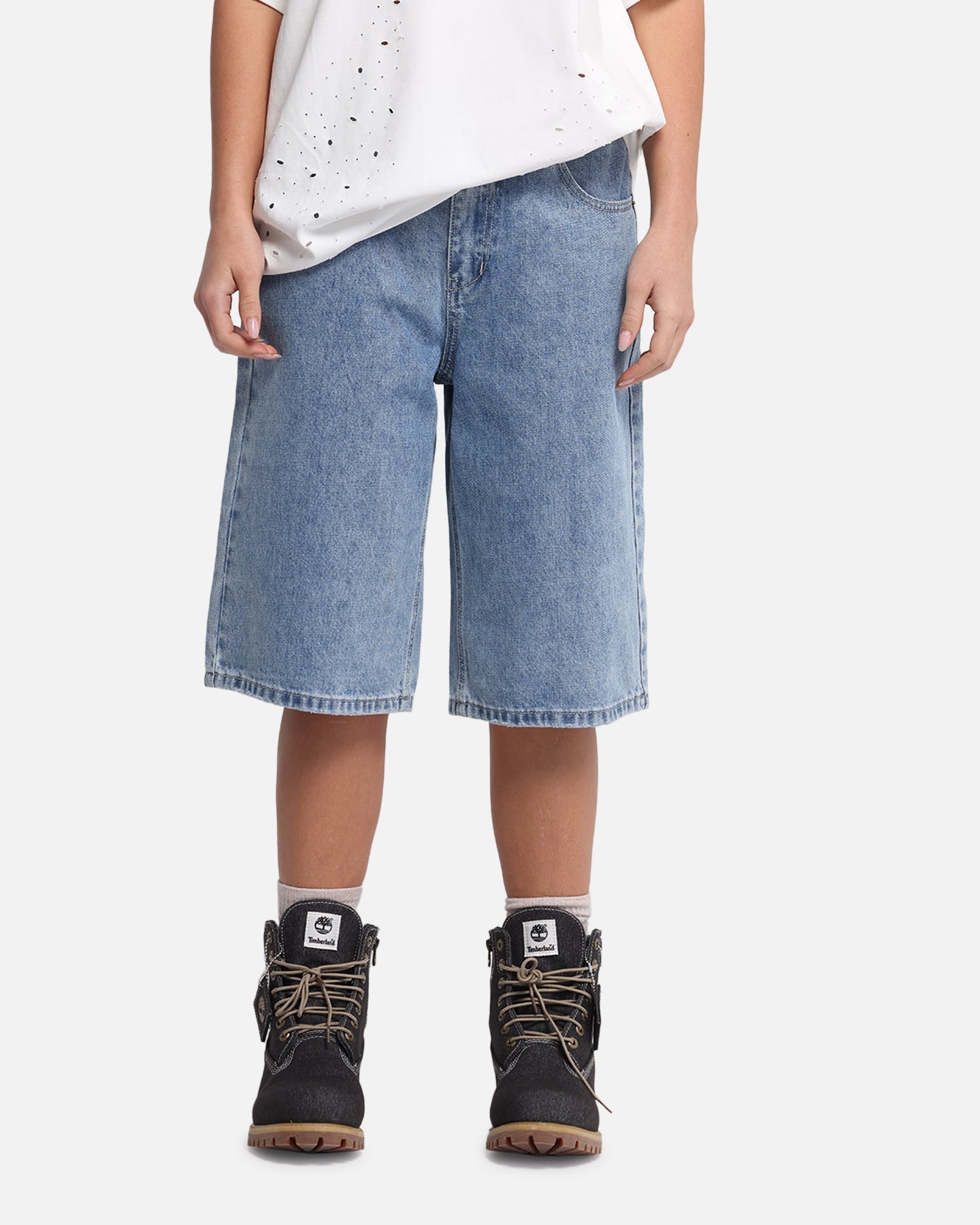 XXIII Women's Low Rider Jorts Blue Denim