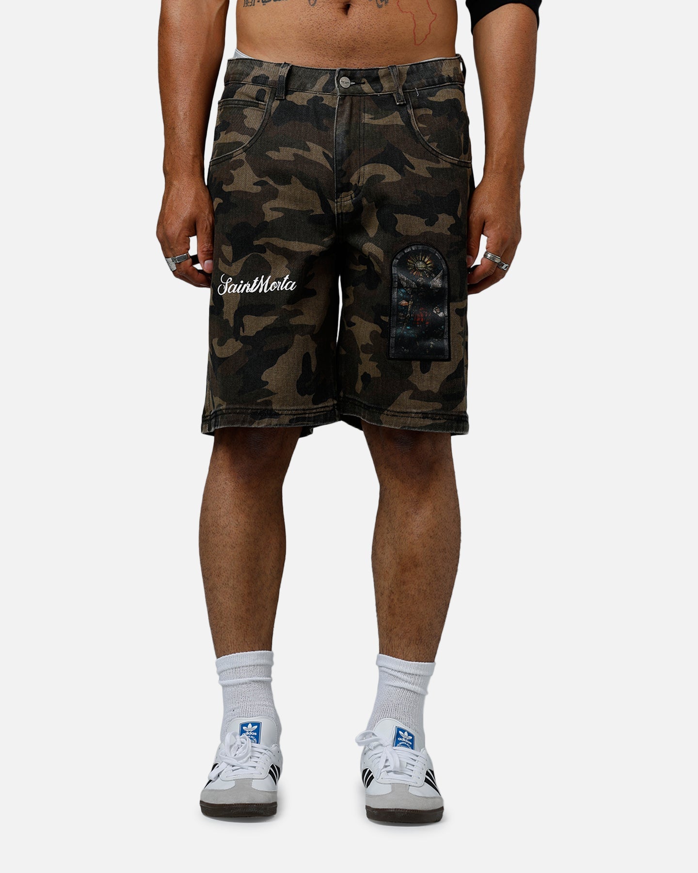 Saint Morta Kingdomcome Baggy Shorts Camo