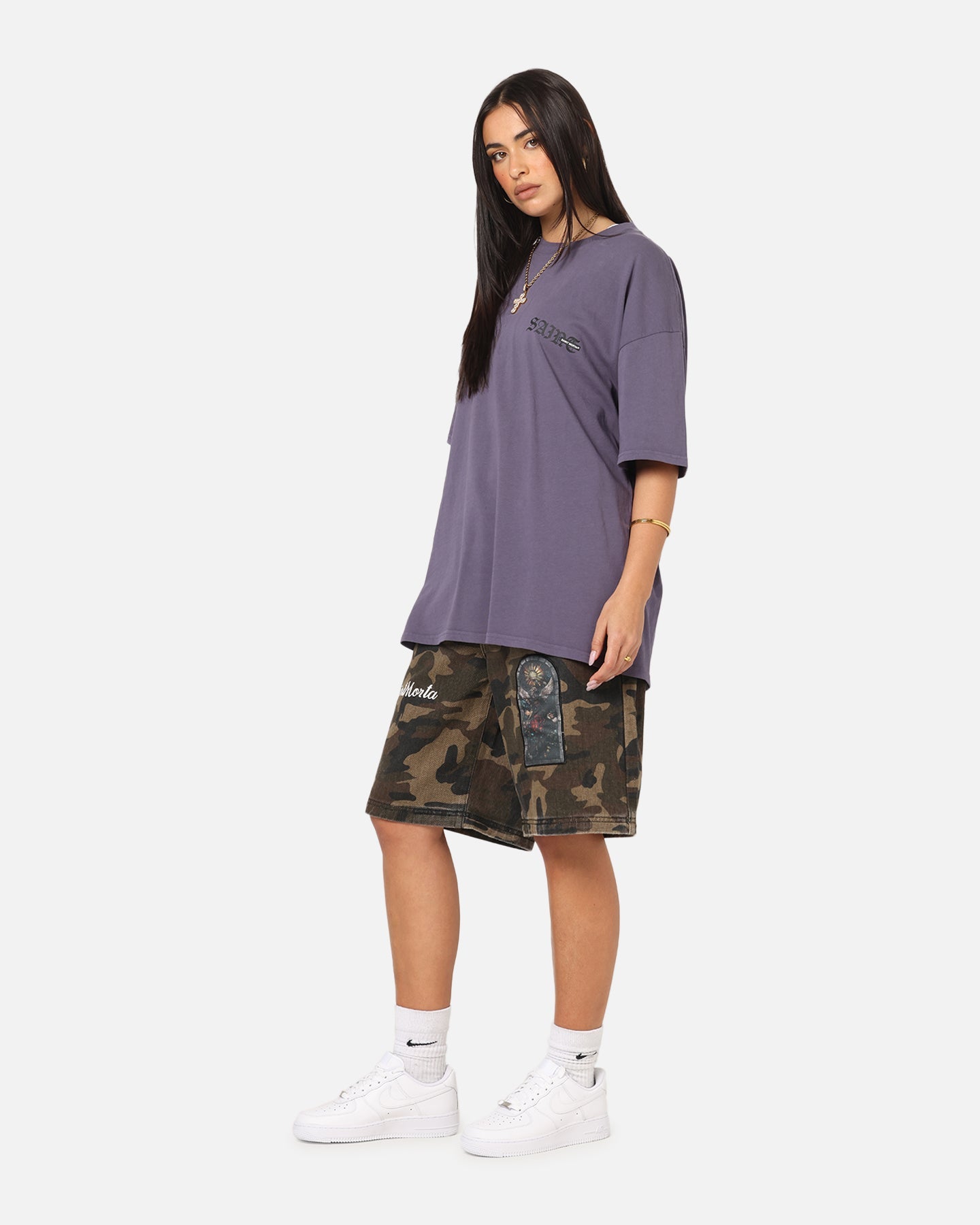 Saint Morta Kingdomcome Baggy Shorts Woodland Camo