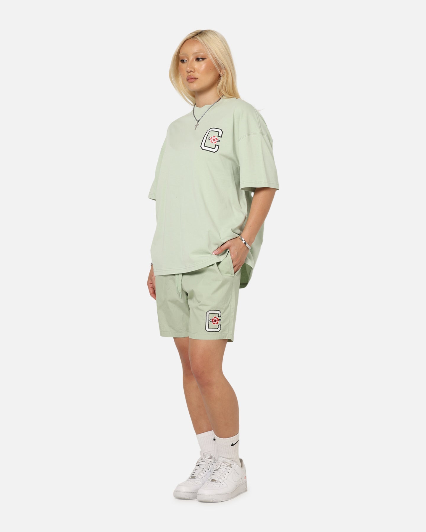 Carre Rose Beach Shorts Sage