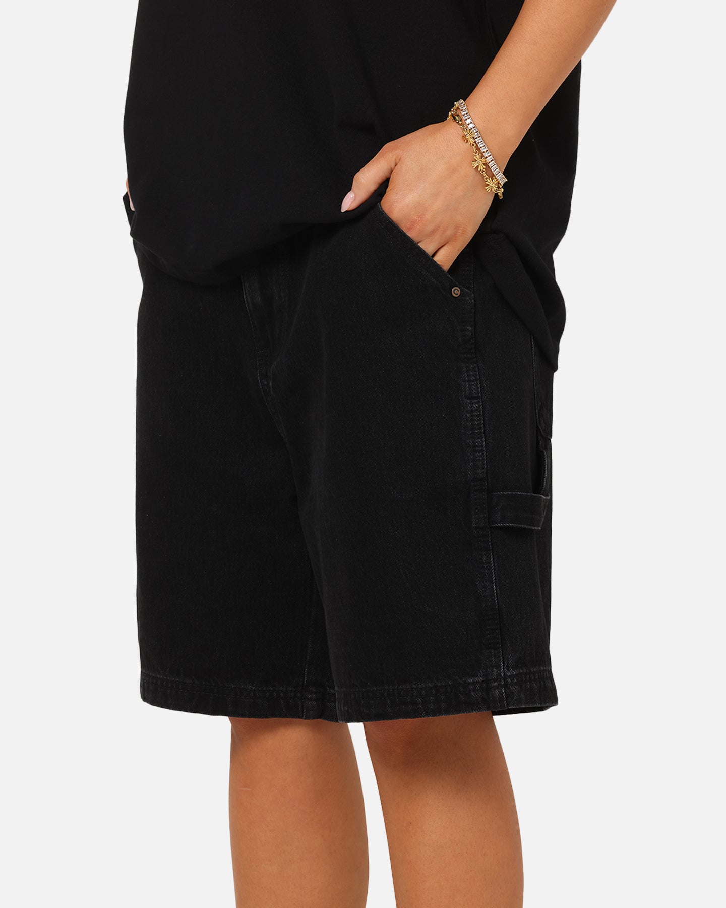 Carre C-Star Denim Shorts Black Wash