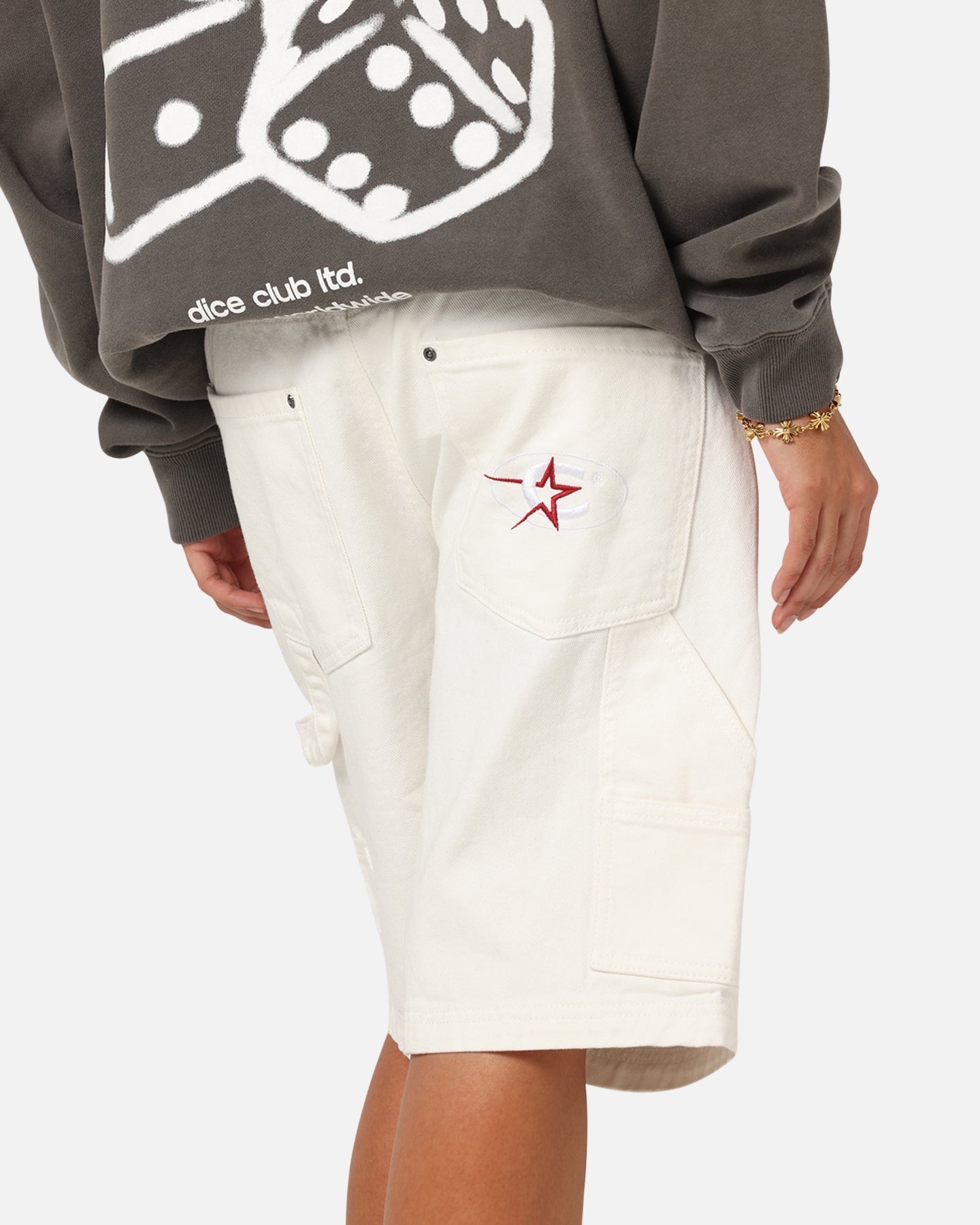 Carre Carpenter Jorts Off White