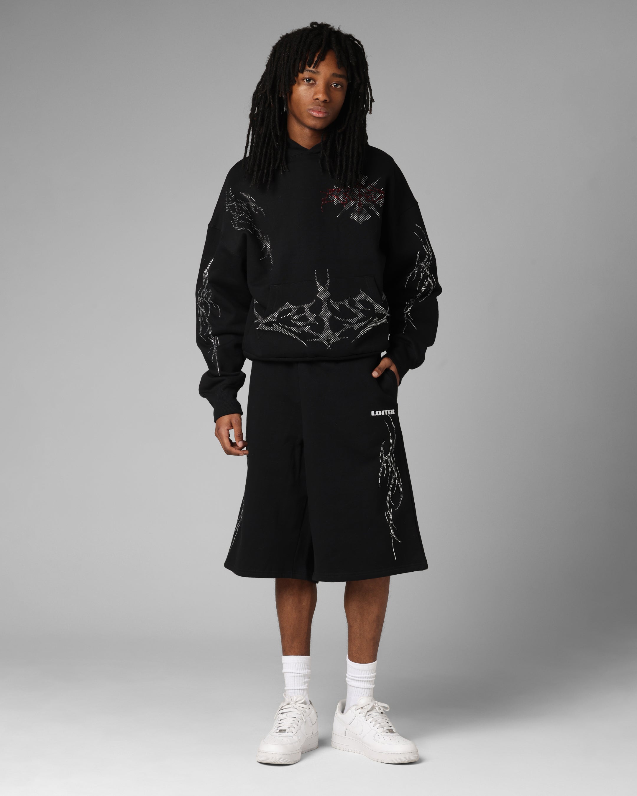 Loiter Opaque Sweat Shorts Black