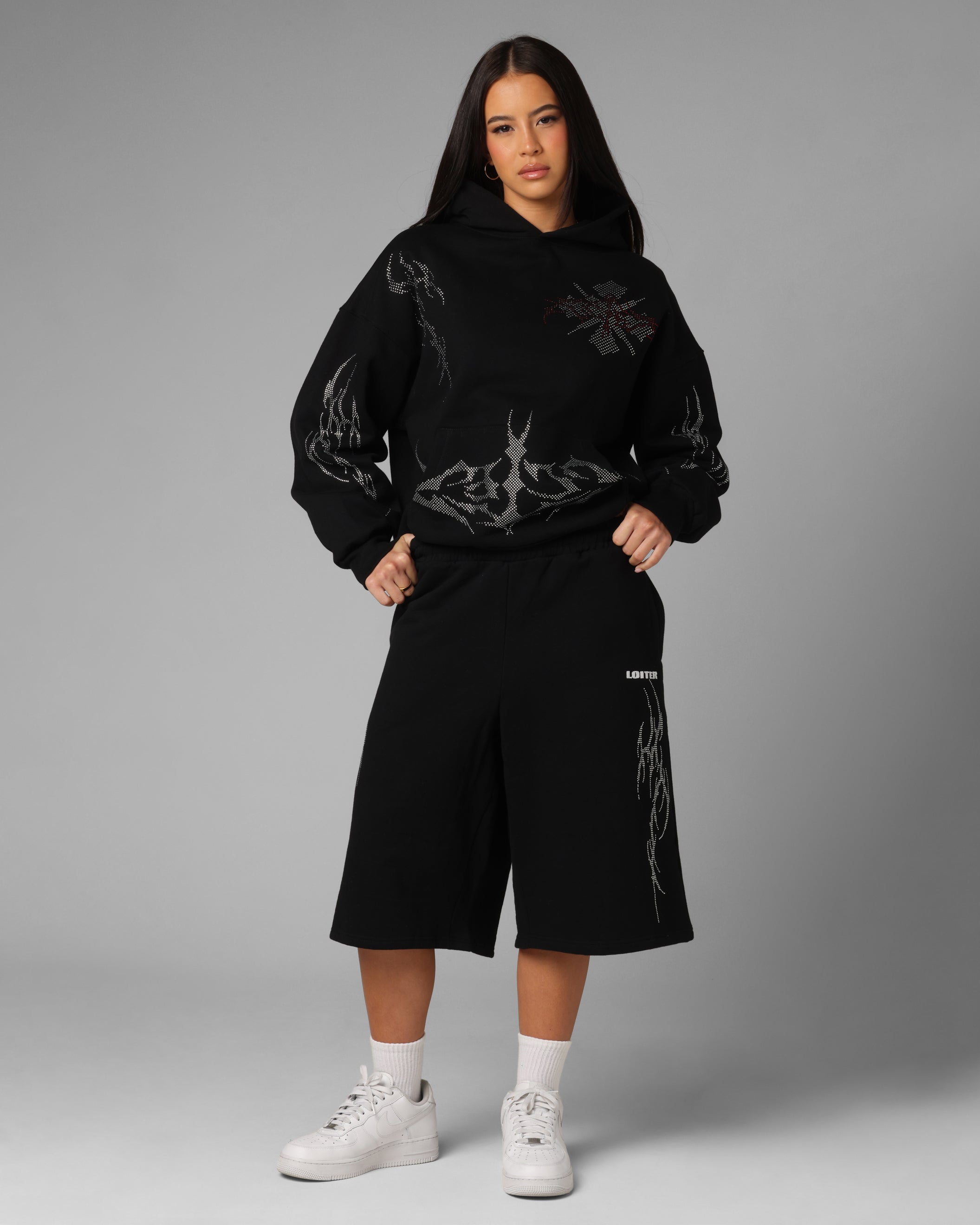 Loiter Opaque Sweat Shorts Black