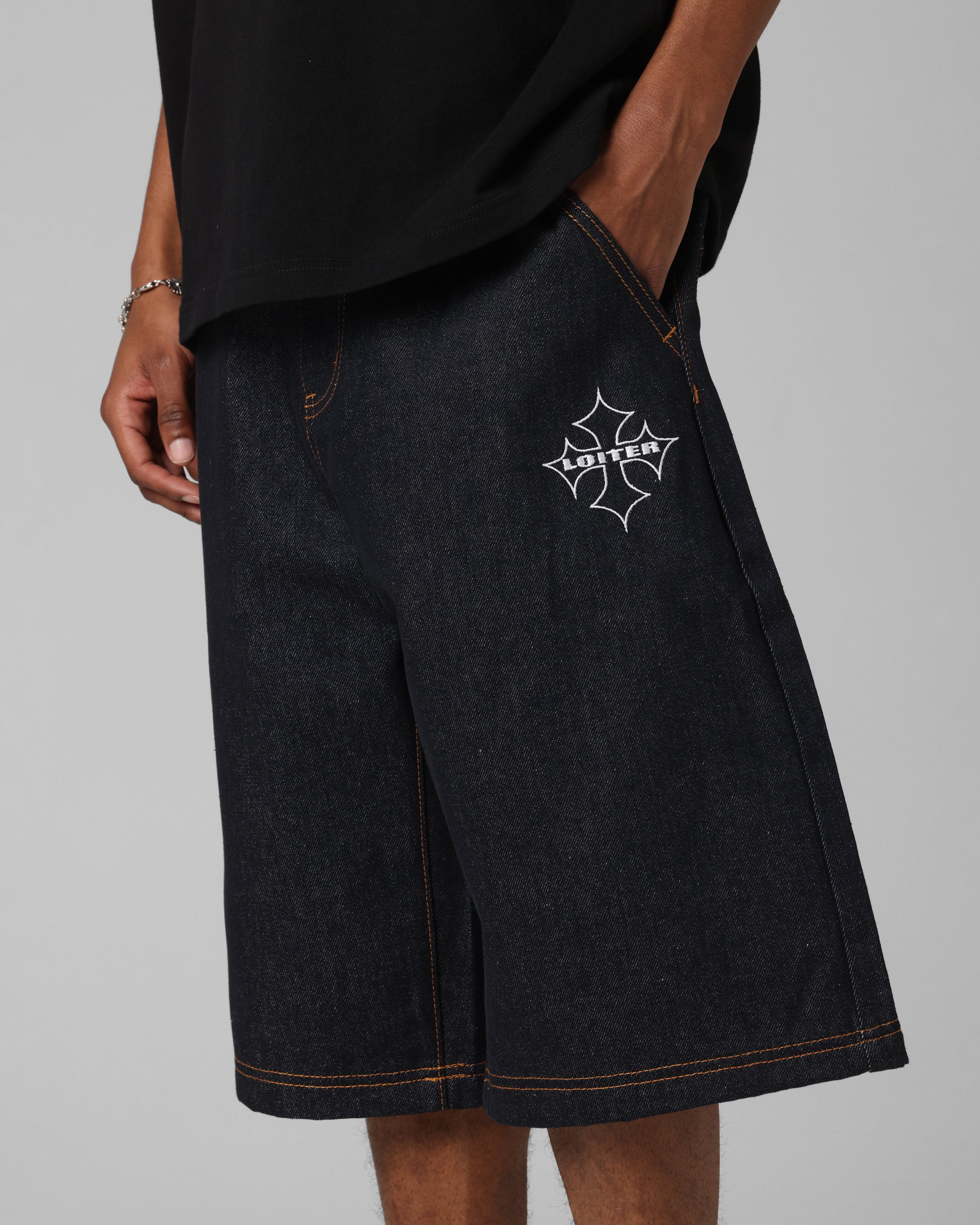 Loiter F-16 Denim Jorts Indigo