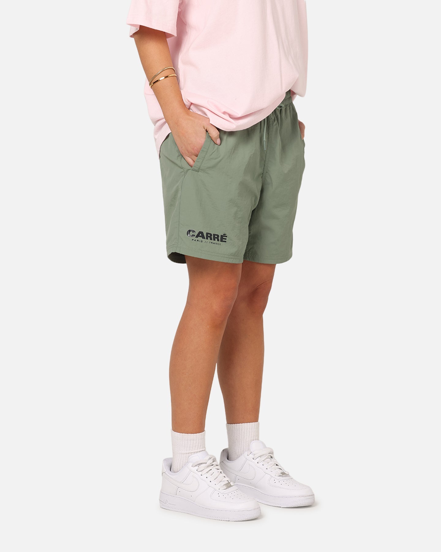 Carre Motion Beach Shorts Khaki