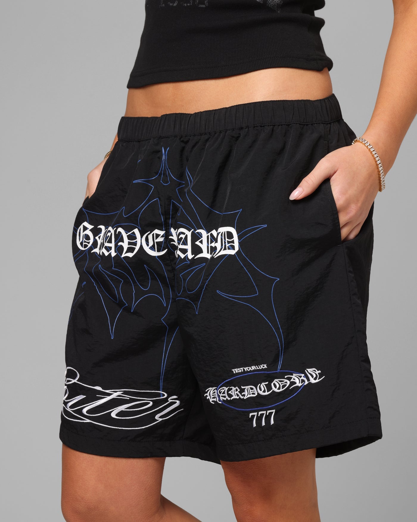 Loiter Hardcore Walk Shorts Black