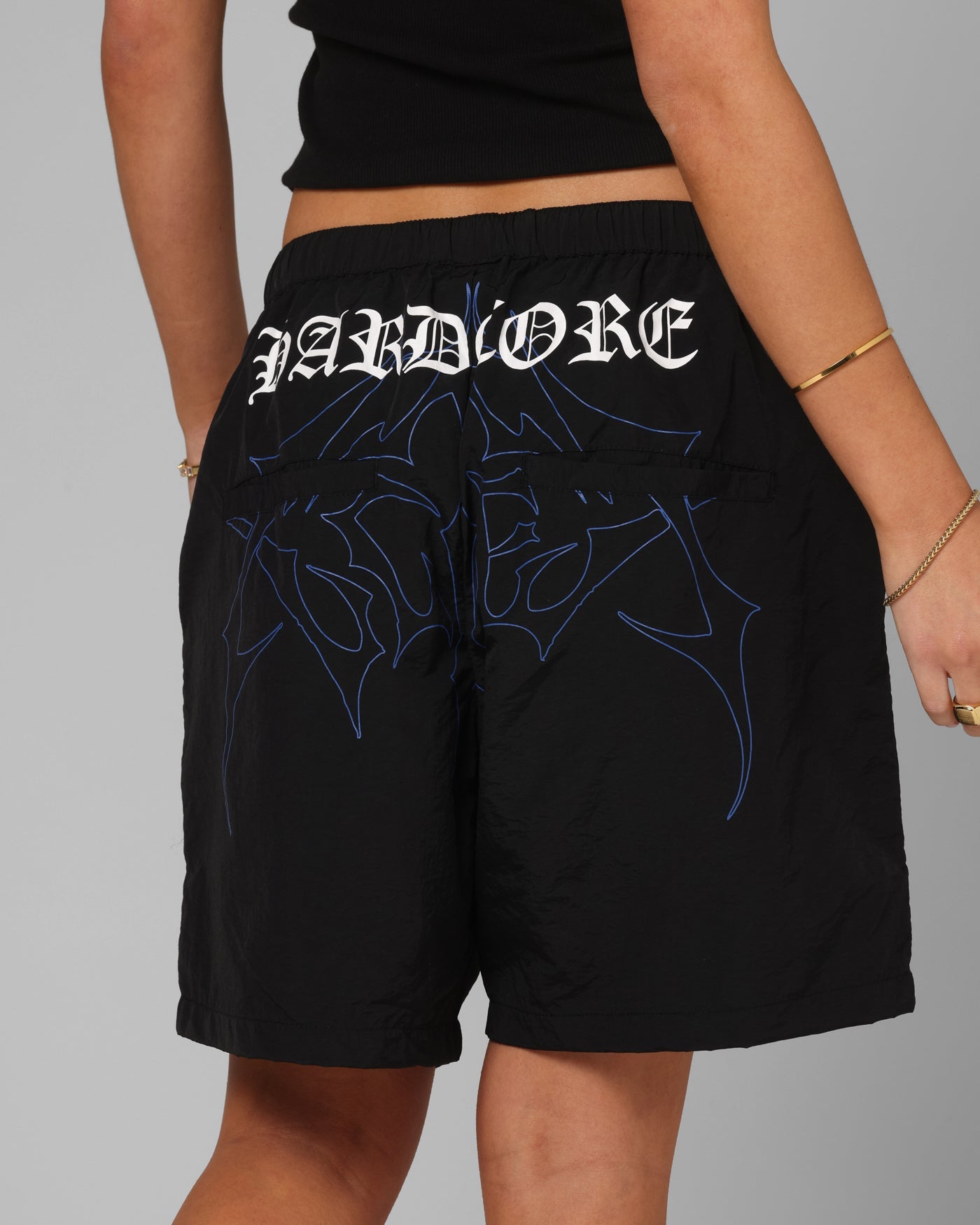 Loiter Hardcore Walk Shorts Black