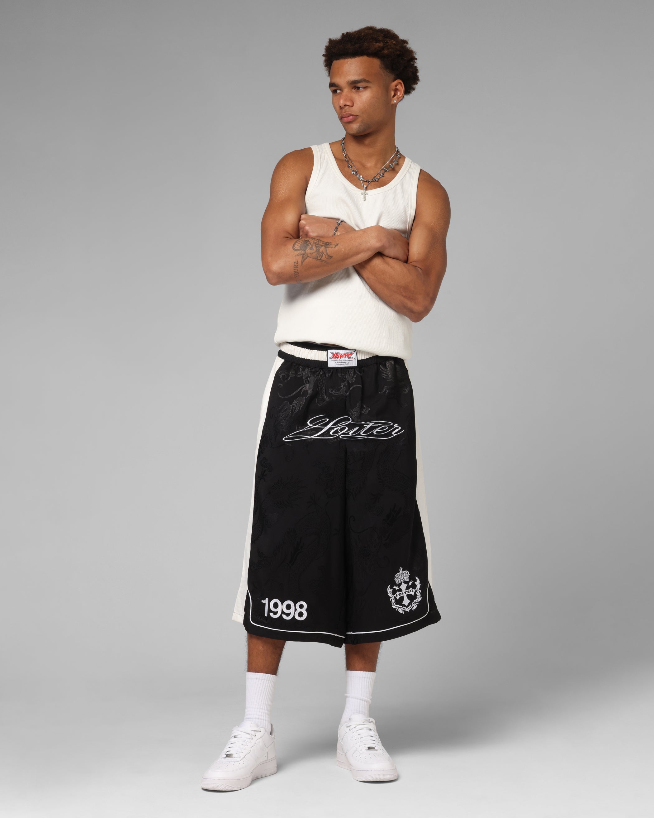 Loiter Fight Club 3 Quarter Shorts Black