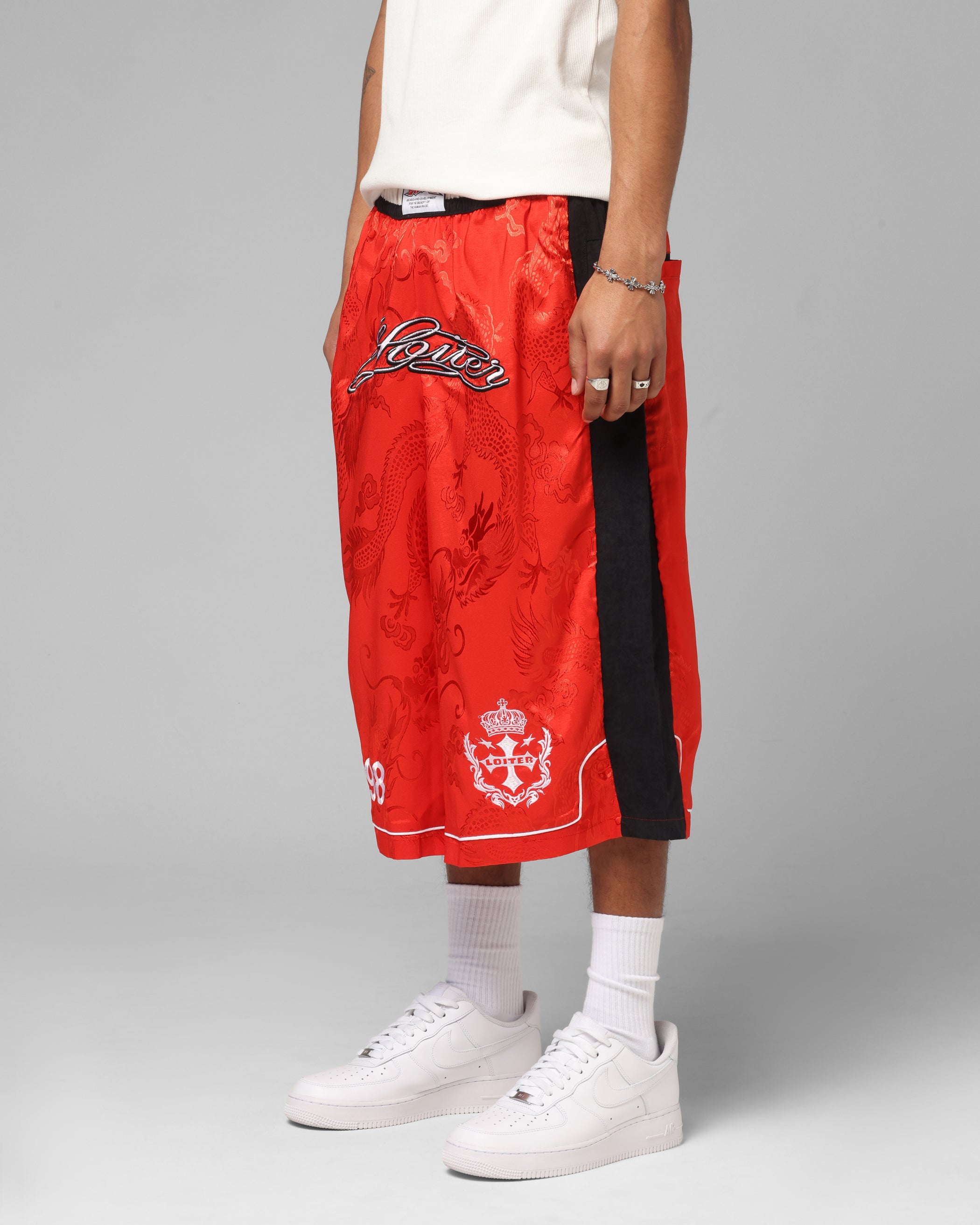 Loiter Fight Club 3 Quarter Shorts Red