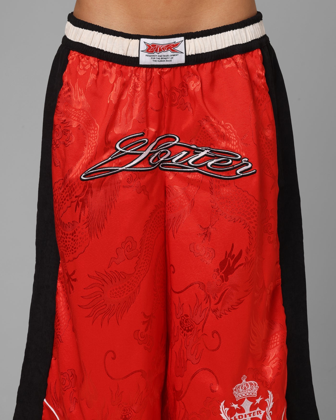 Loiter Fight Club 3 Quarter Shorts Red