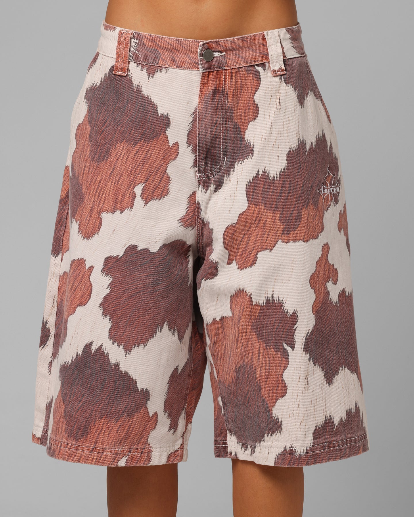 Loiter Hide Jorts Cowhide