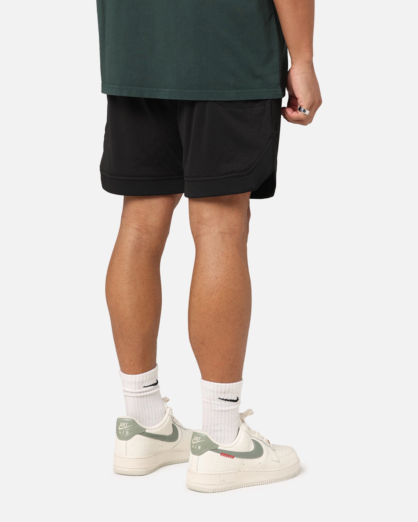 Saint Morta Gothic Stack Basketball Shorts Black