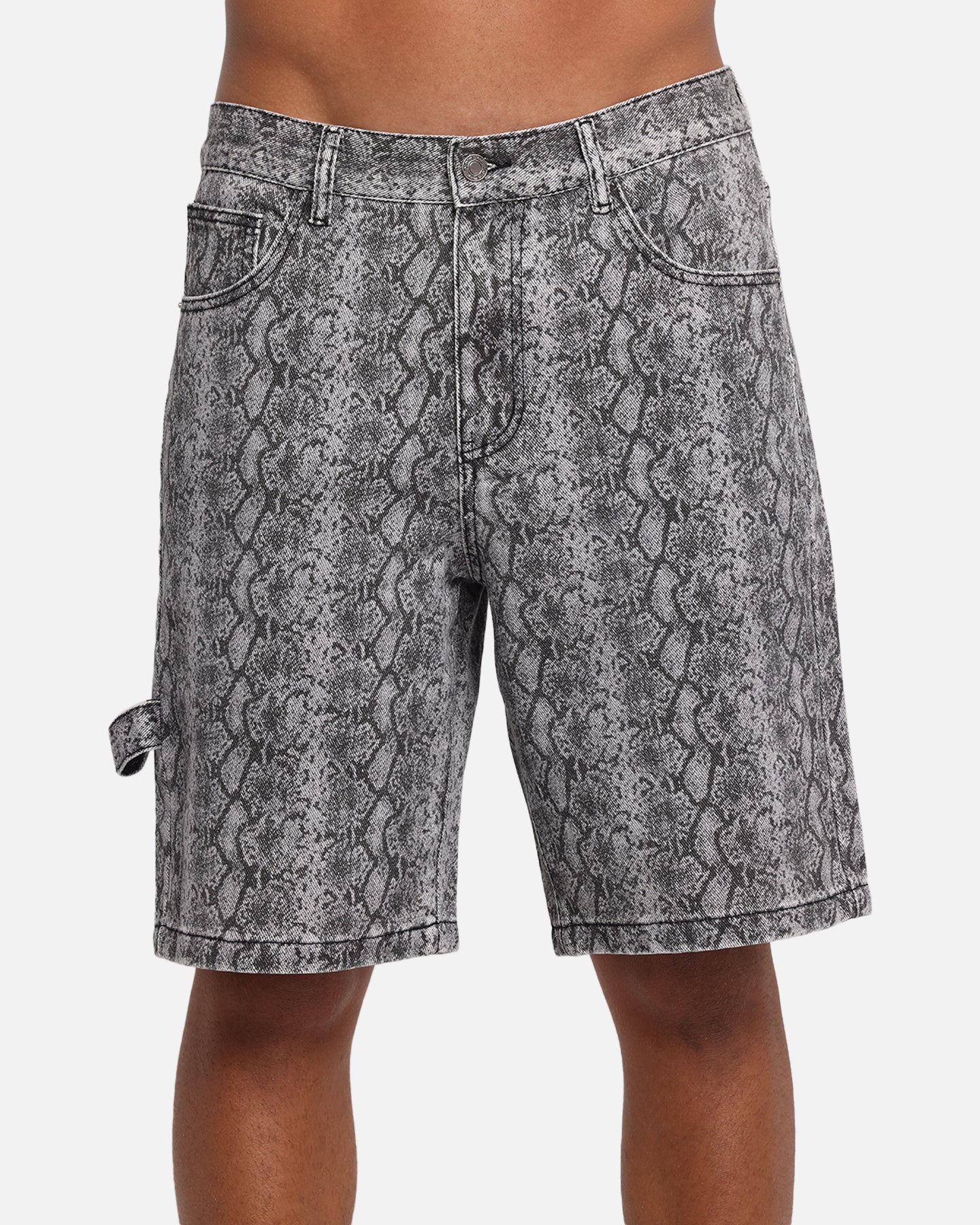 XXIII Snake Skin Jorts Black Snake Print