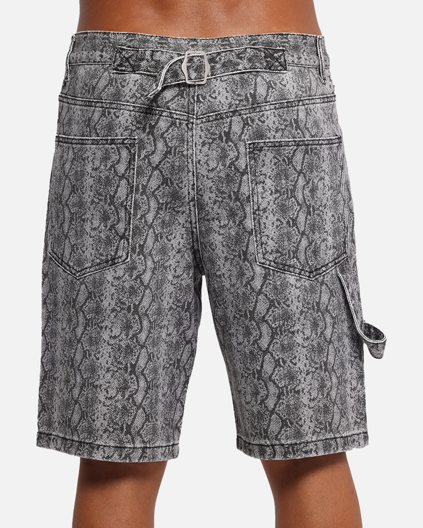 XXIII Snake Skin Jorts Black Snake Print