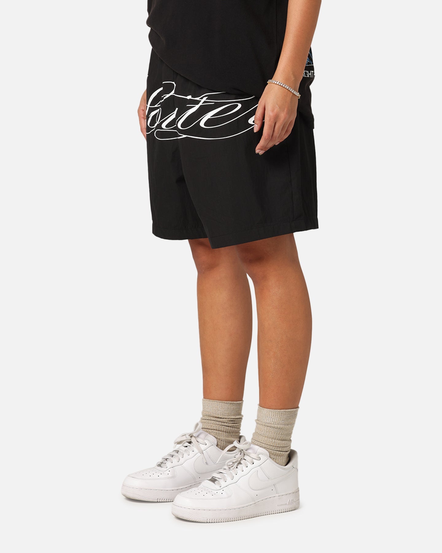 Loiter Script Walk Shorts Black