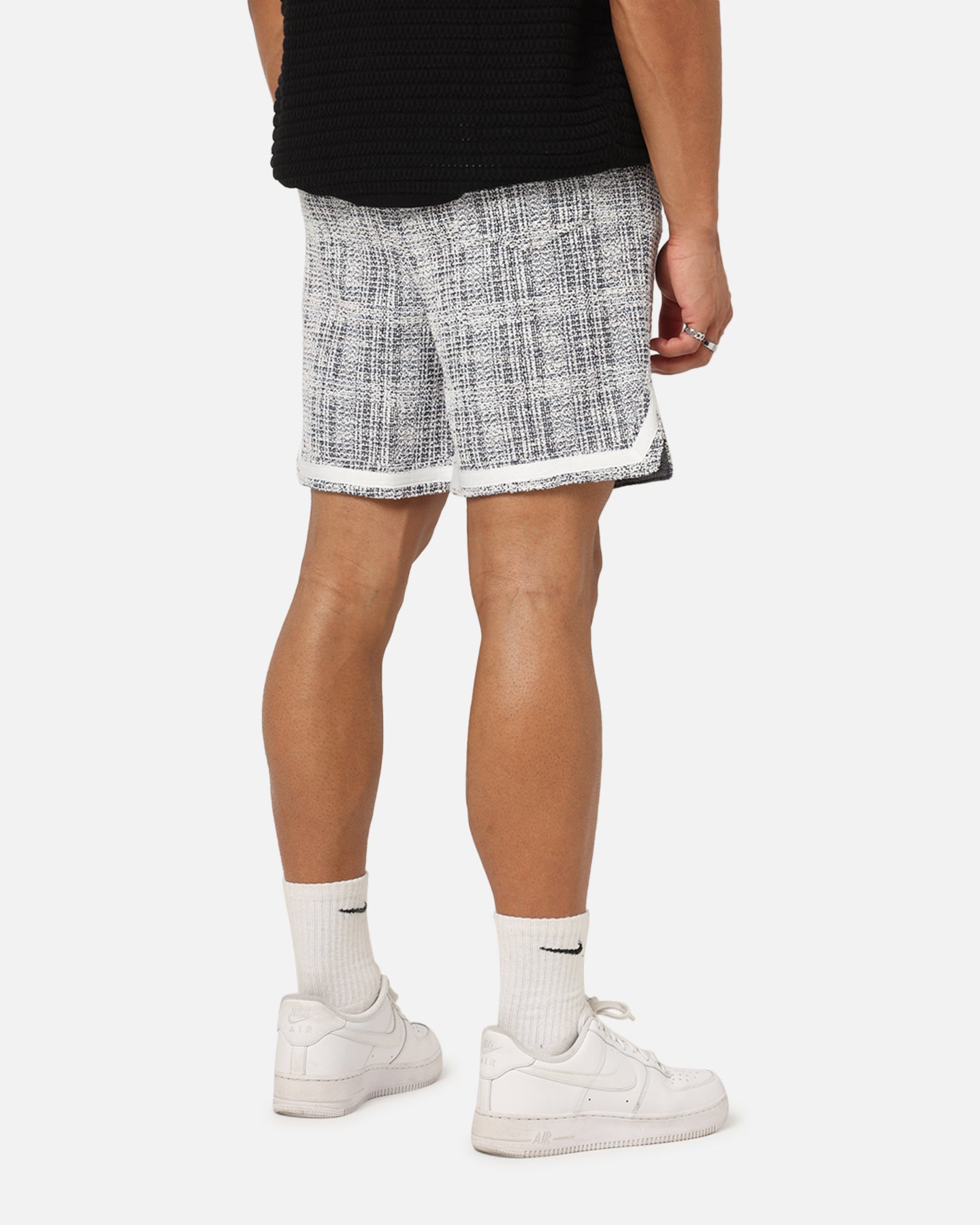 XXIII Textured Ball Shorts Navy/Cream