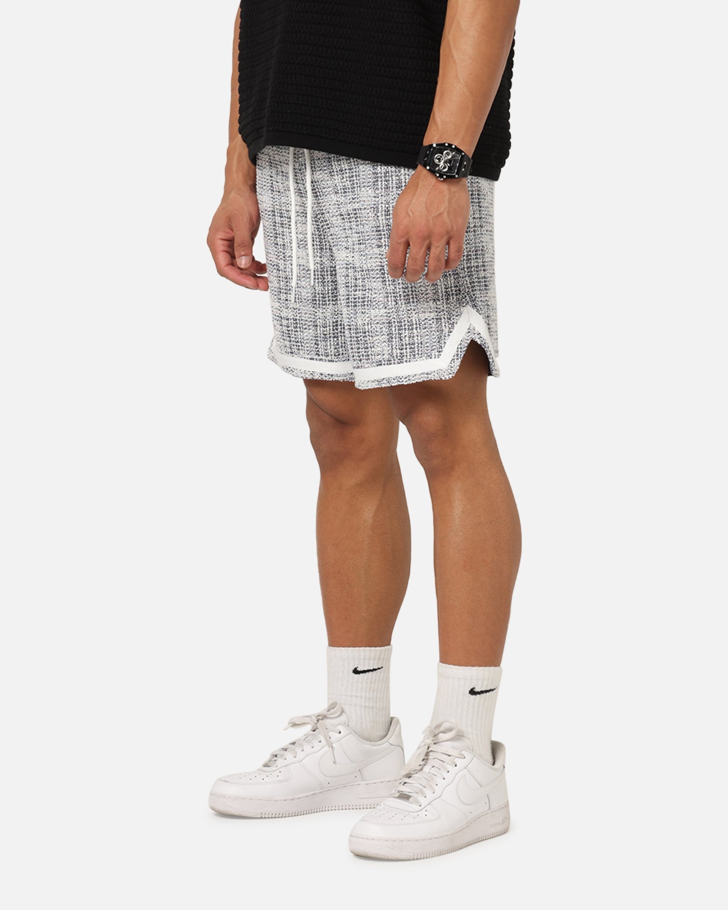 XXIII Textured Ball Shorts Navy/Cream