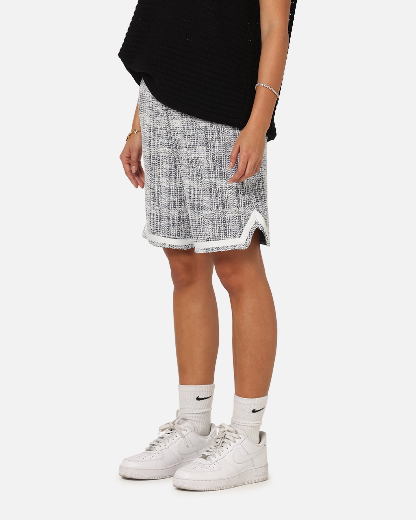 XXIII Textured Ball Shorts Navy/Cream