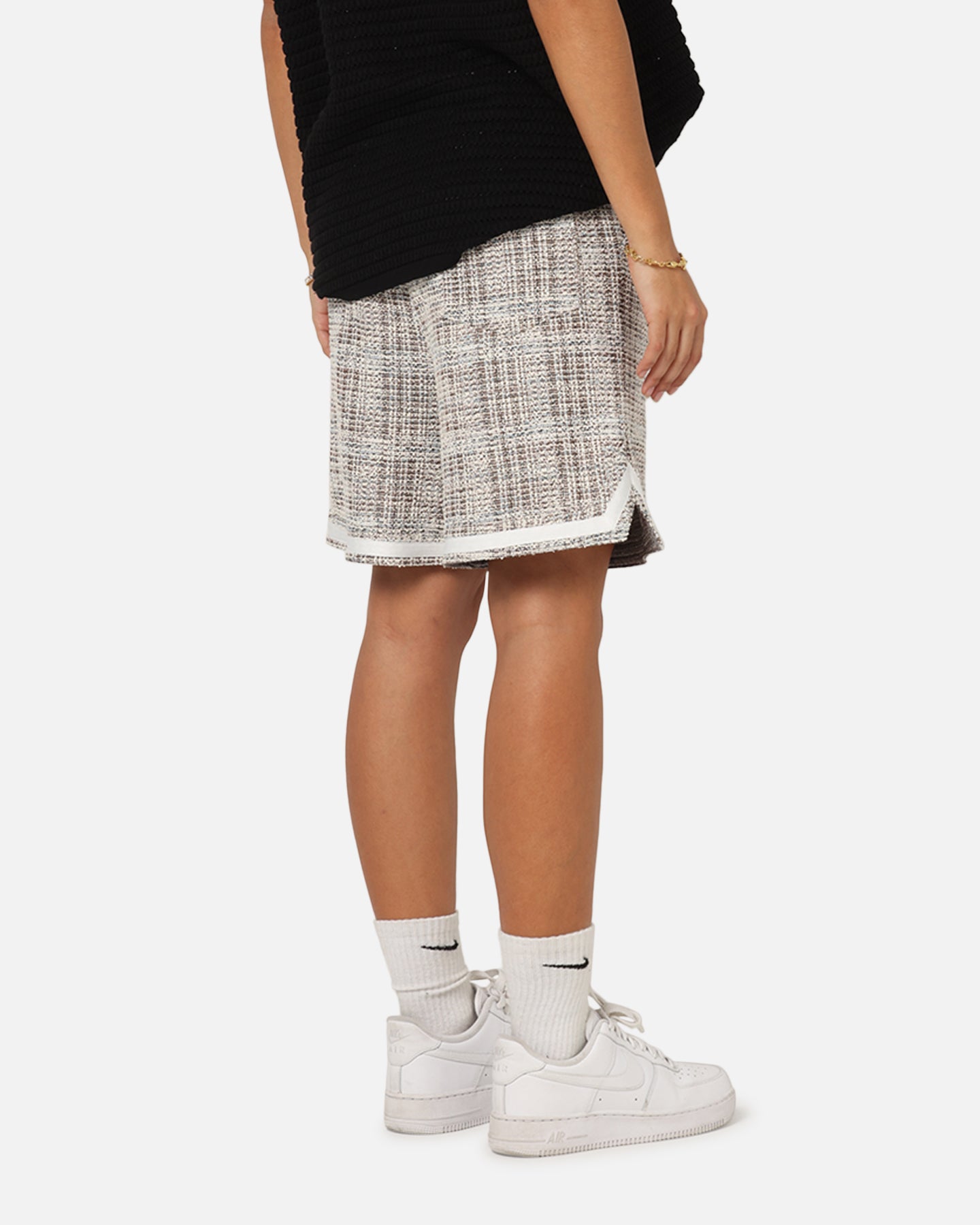 XXIII Textured Ball Shorts Brown/Cream