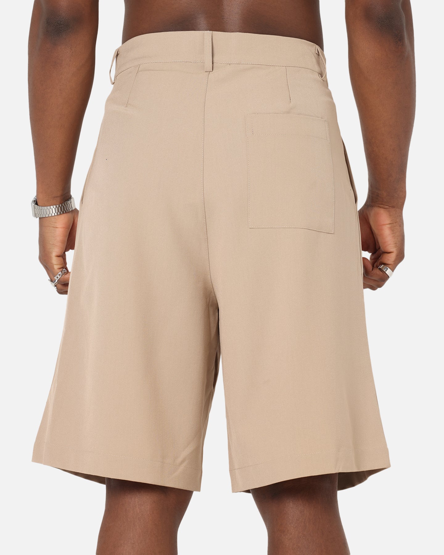XXIII Baggy Pleated Shorts Tan