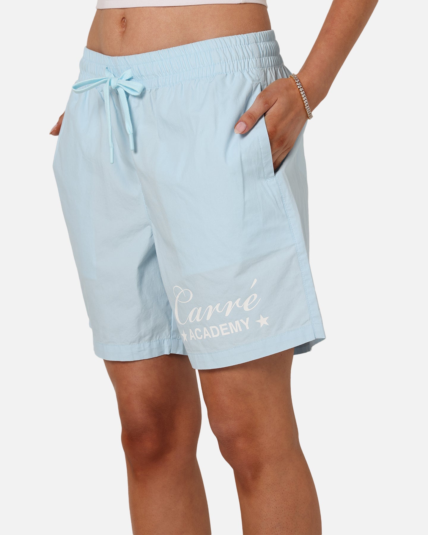 Carre Star Academy Beach Shorts Baby Blue