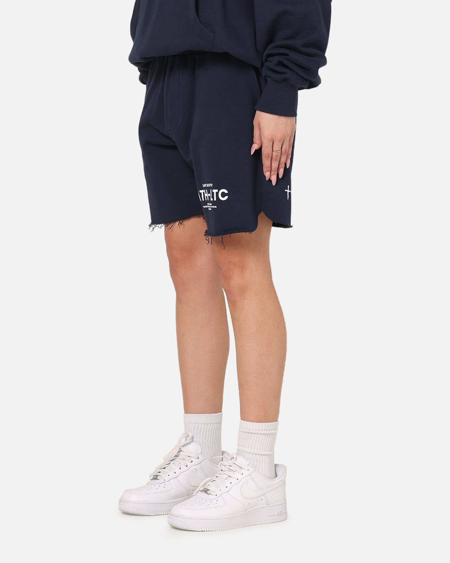 Saint Morta Athltc Sweat Shorts Dark Royal