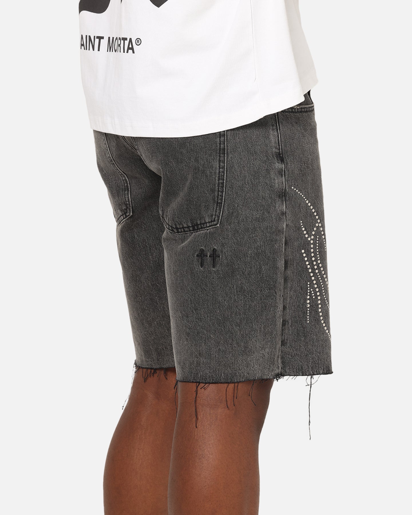 Saint Morta Sanctified Jorts Aged Grey