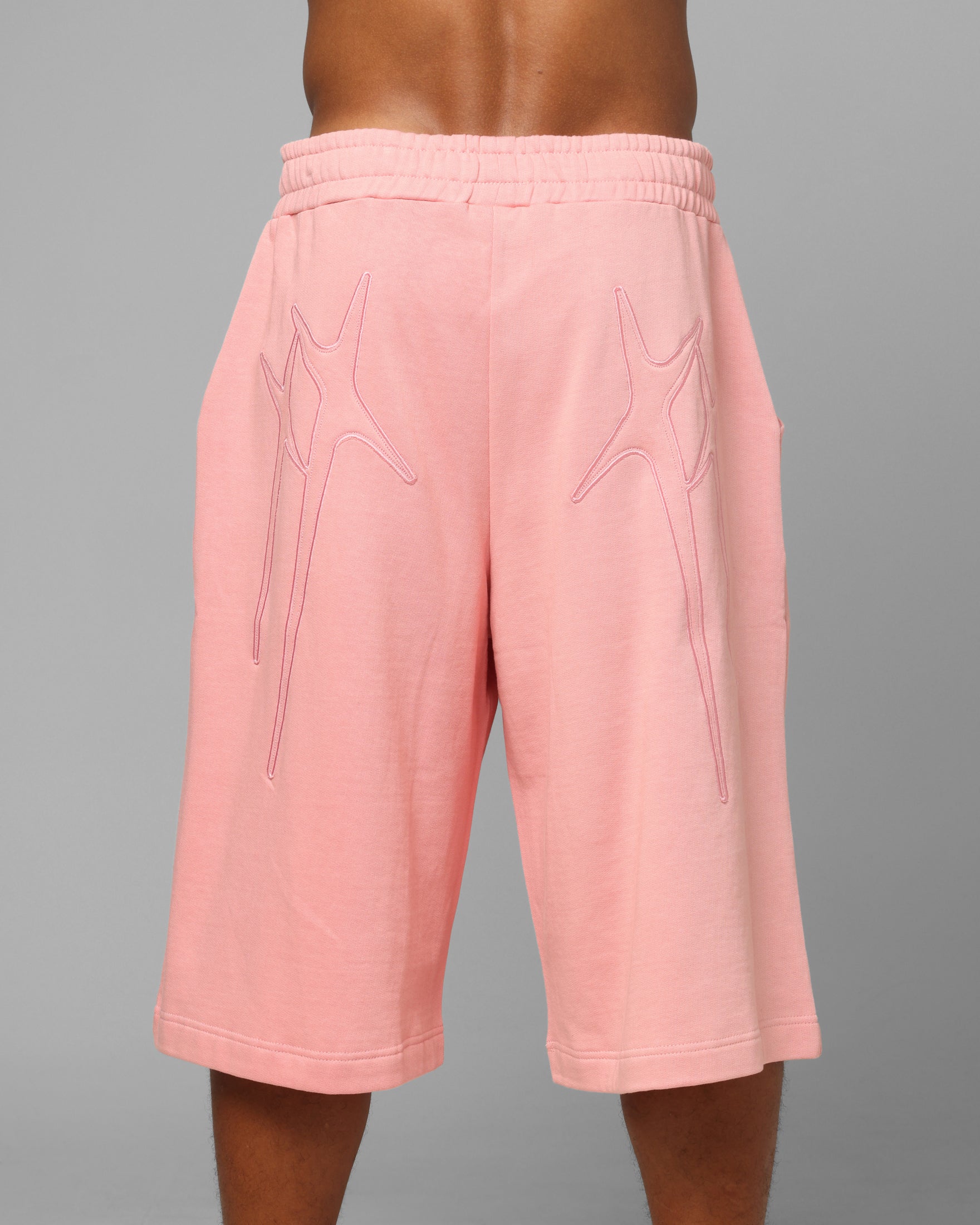 Loiter Destruct Sweat Shorts Pink