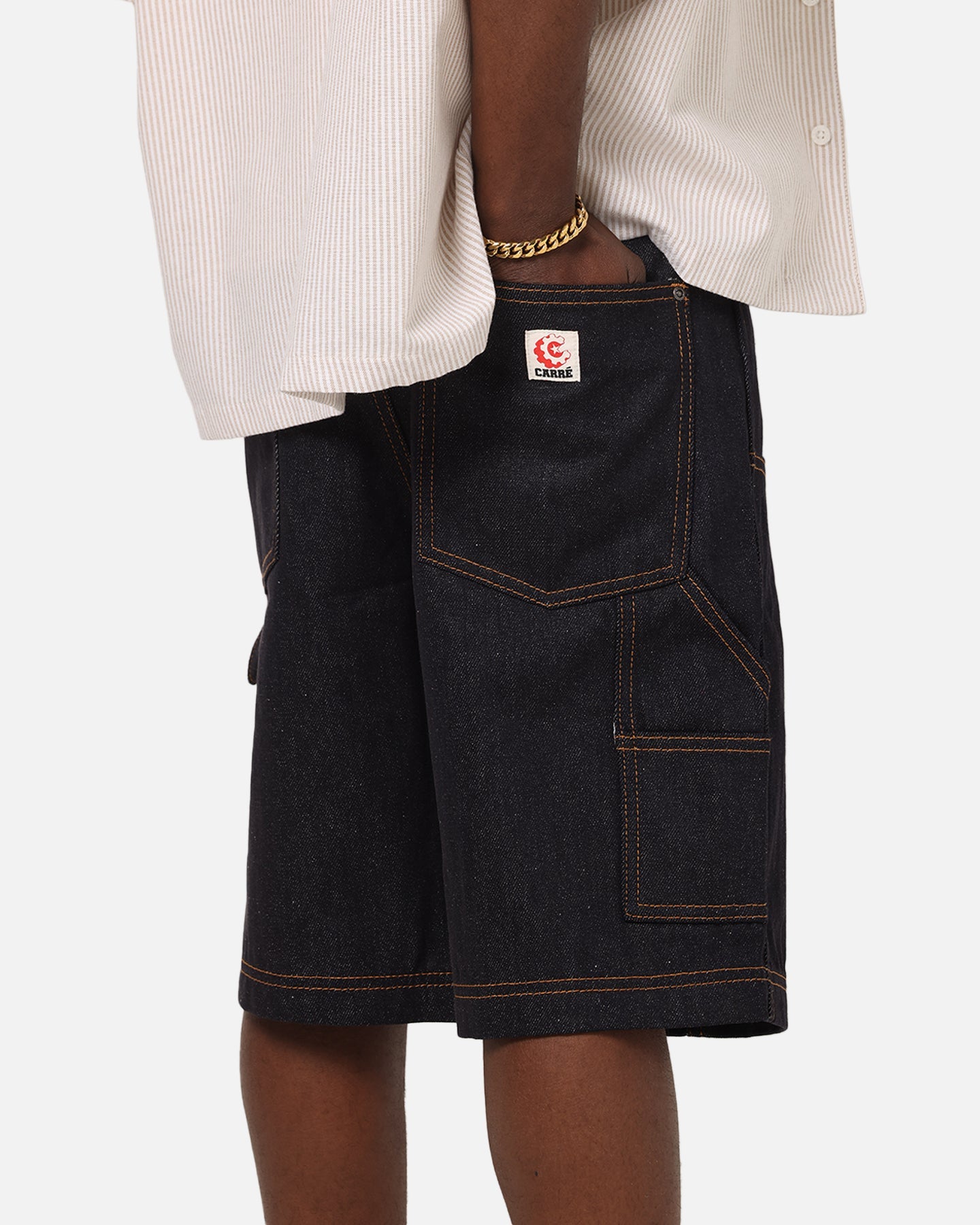 Carre Work Jorts Dark Washed Indigo
