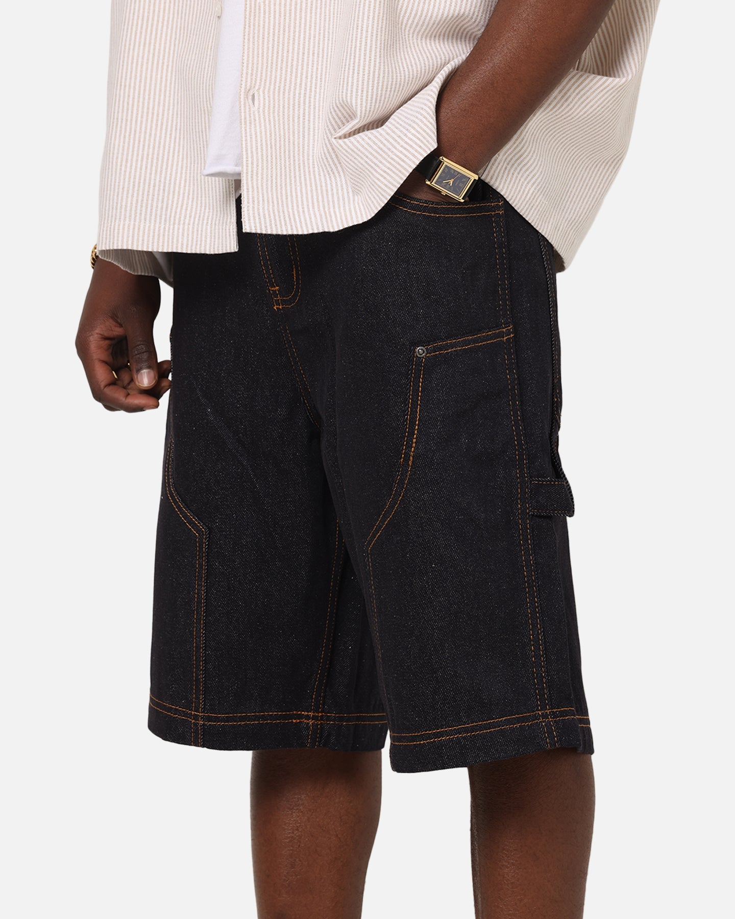 Carre Work Jorts Dark Washed Indigo