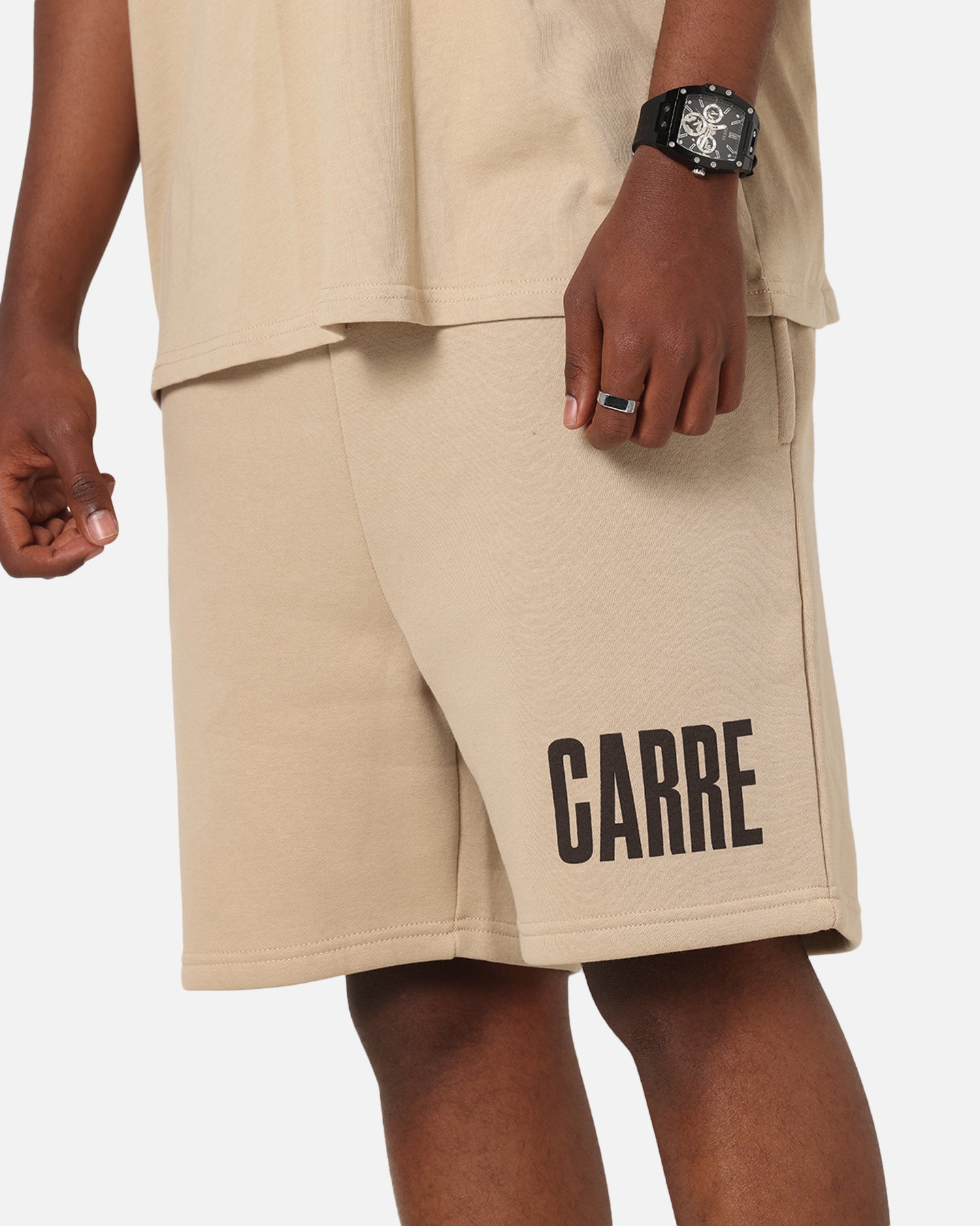 Carre Premium Essentials Sweat Shorts Light Brown