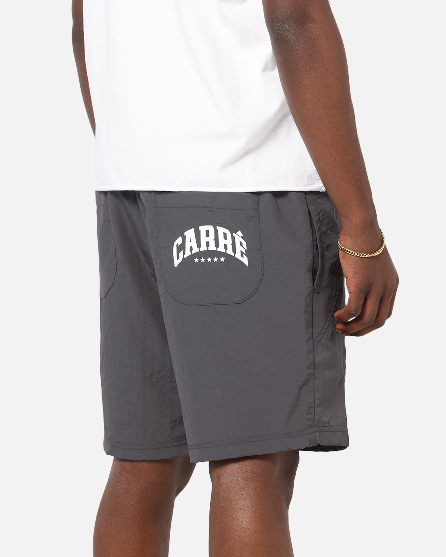 Carre Panelled Nylon Shorts Black