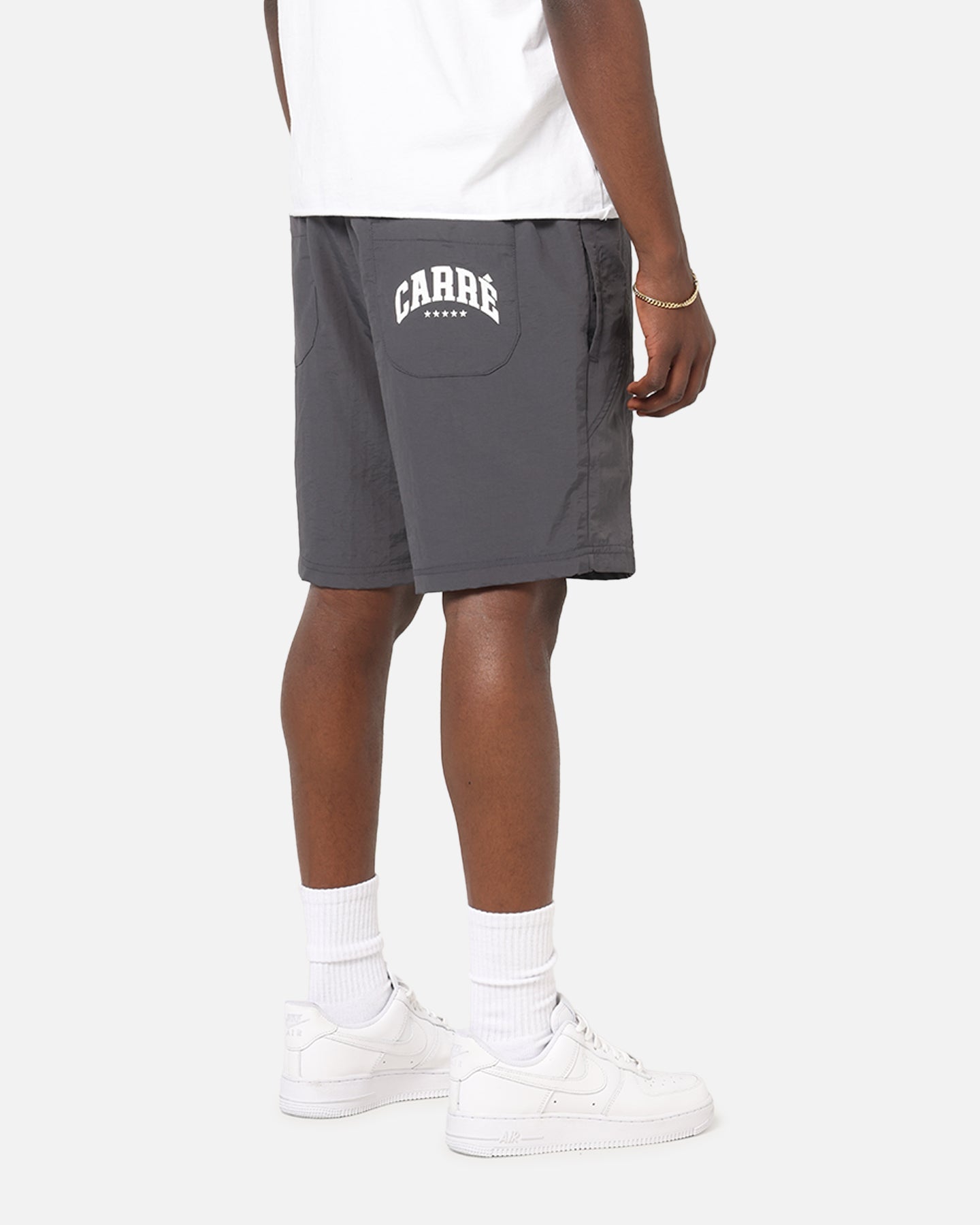 Carre Panelled Nylon Shorts Black