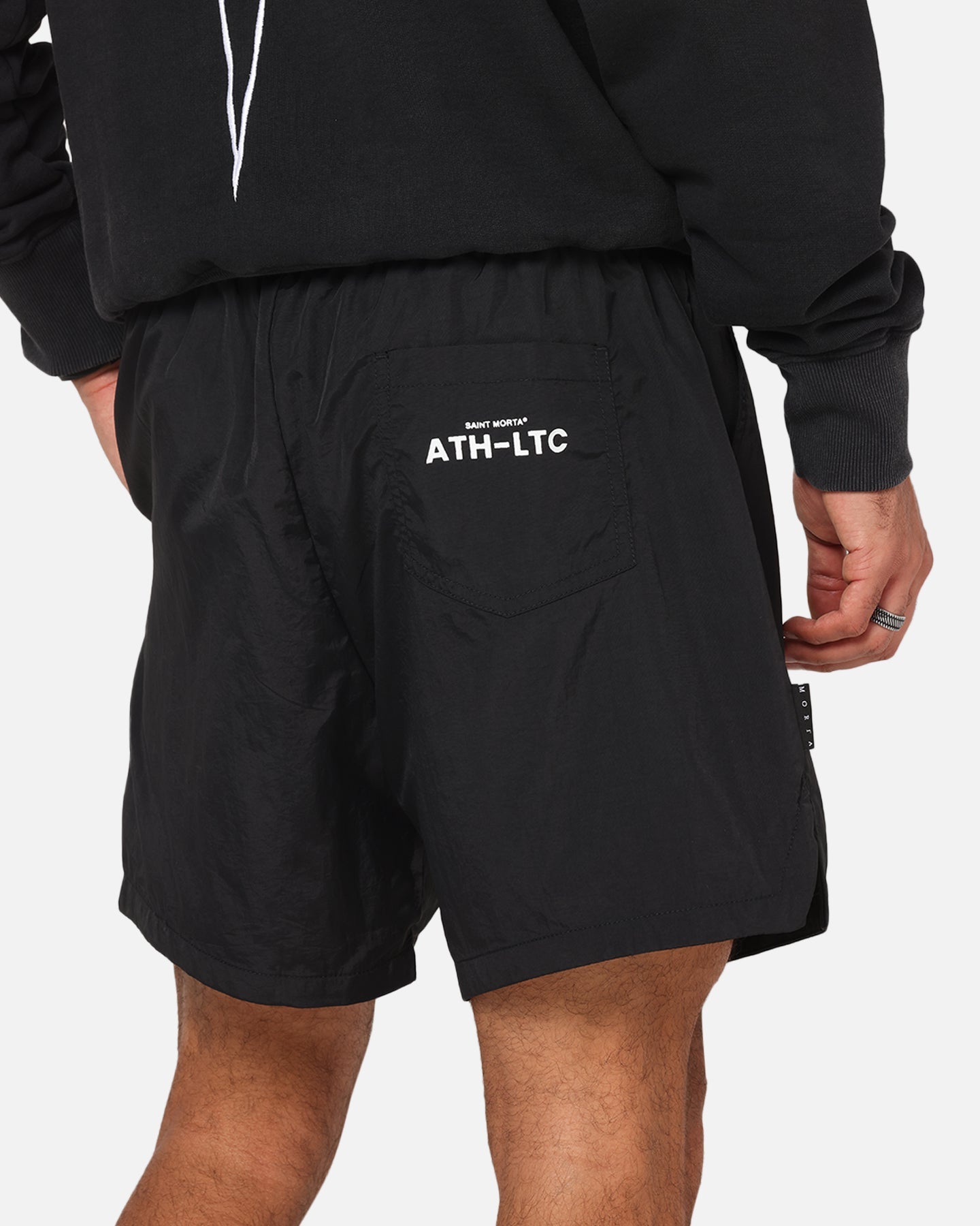Saint Morta Dagger Sport Beach Shorts Black