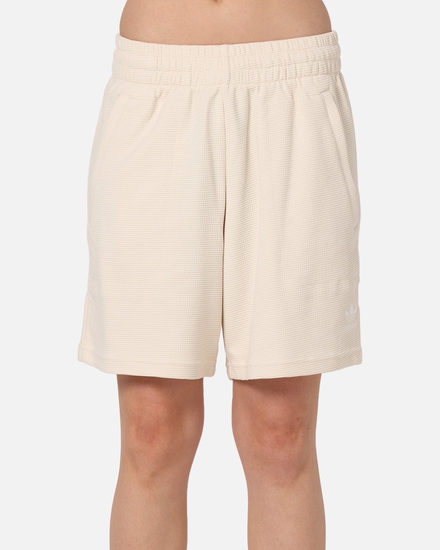 Adidas Trefoil Essentials Waffle Shorts Wonder White