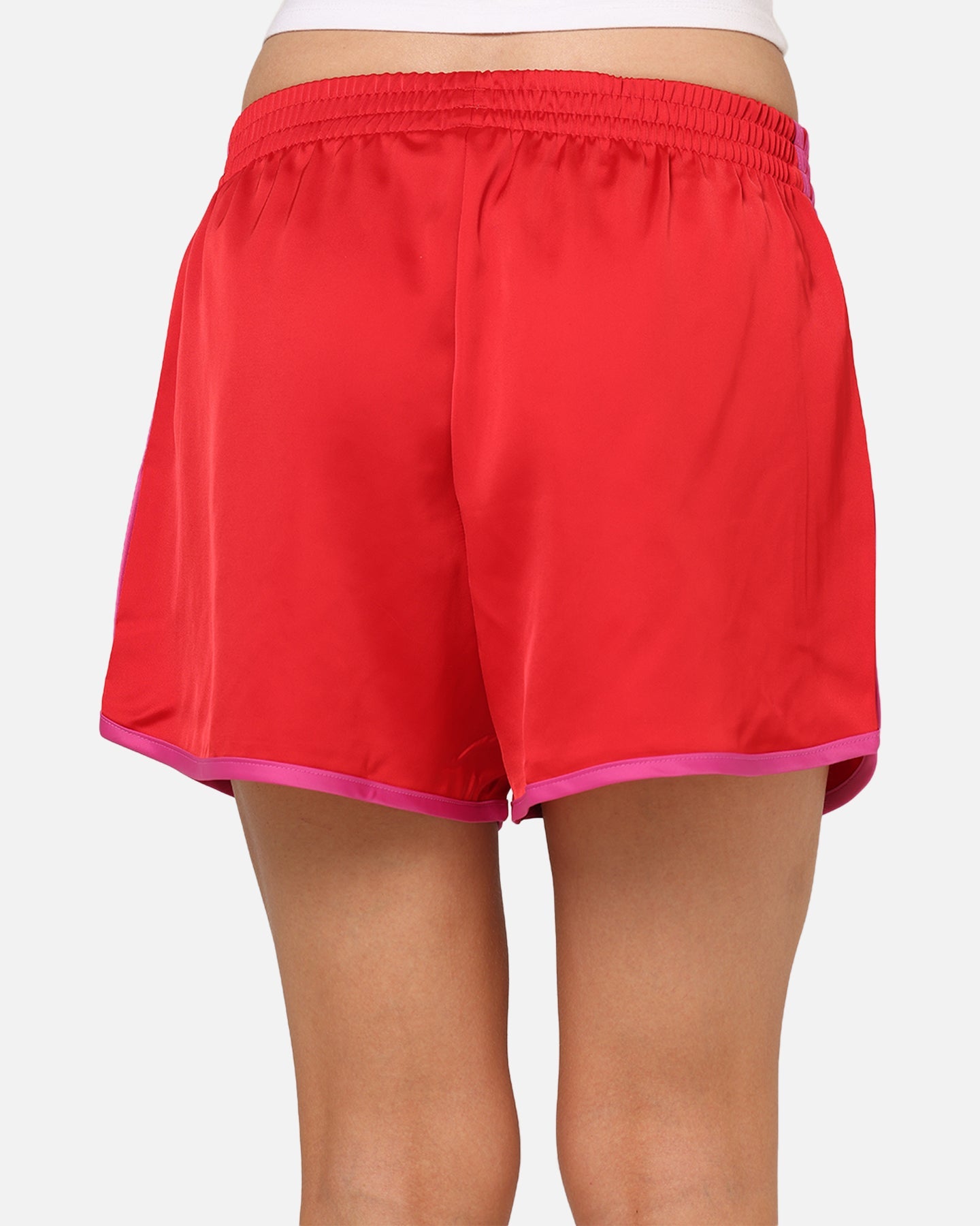 Adidas Women's Adicolor 3-Stripes Sprinter Shorts Scarlet/Fuchsia