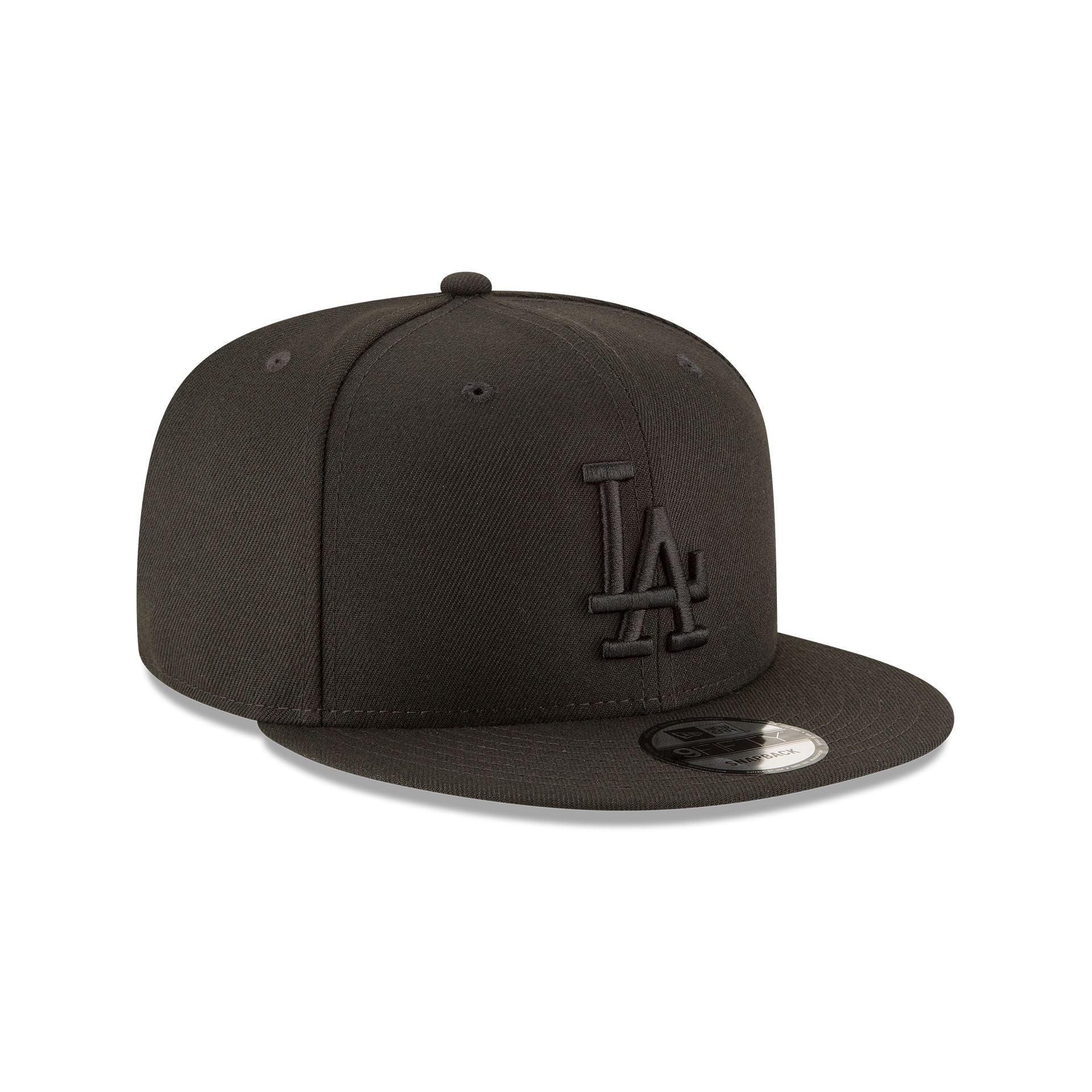 Los Angeles Dodgers Basic Black on Black 9FIFTY Snapback Hat