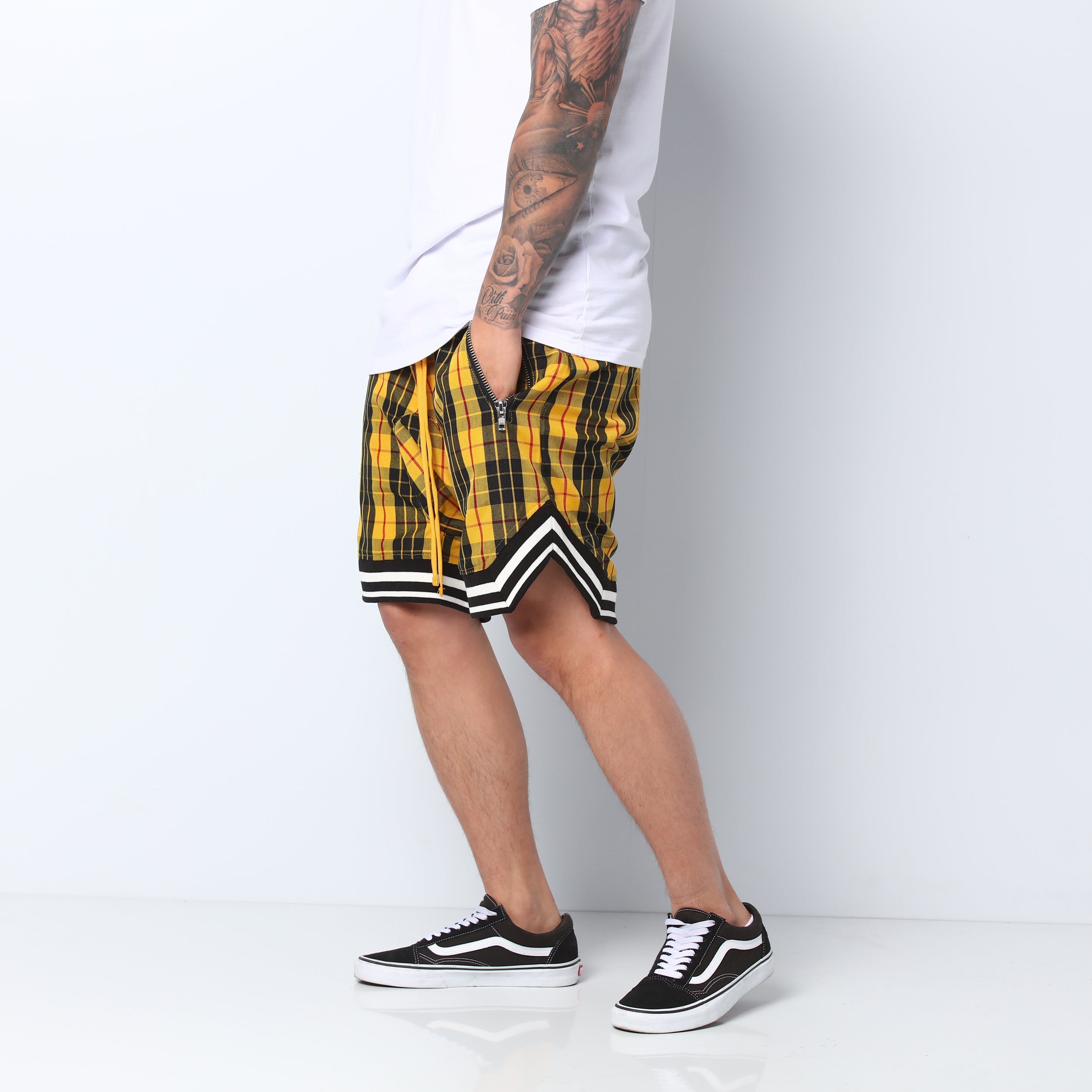 Civil Regime Clothing Mulholland Shorts Black/Yellow