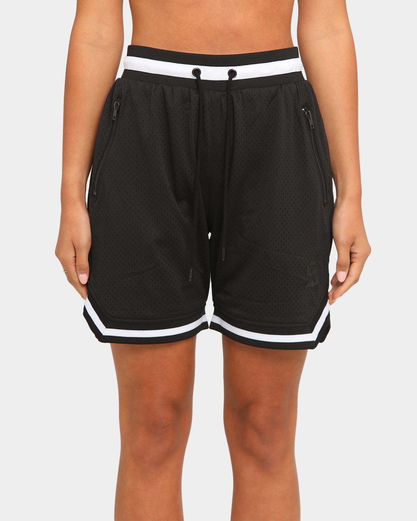 Saint Morta Men's Icon Mesh Basketball Short Black/White