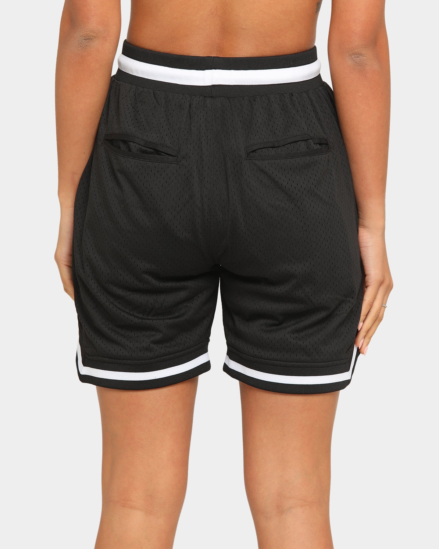 Saint Morta Men's Icon Mesh Basketball Short Black/White
