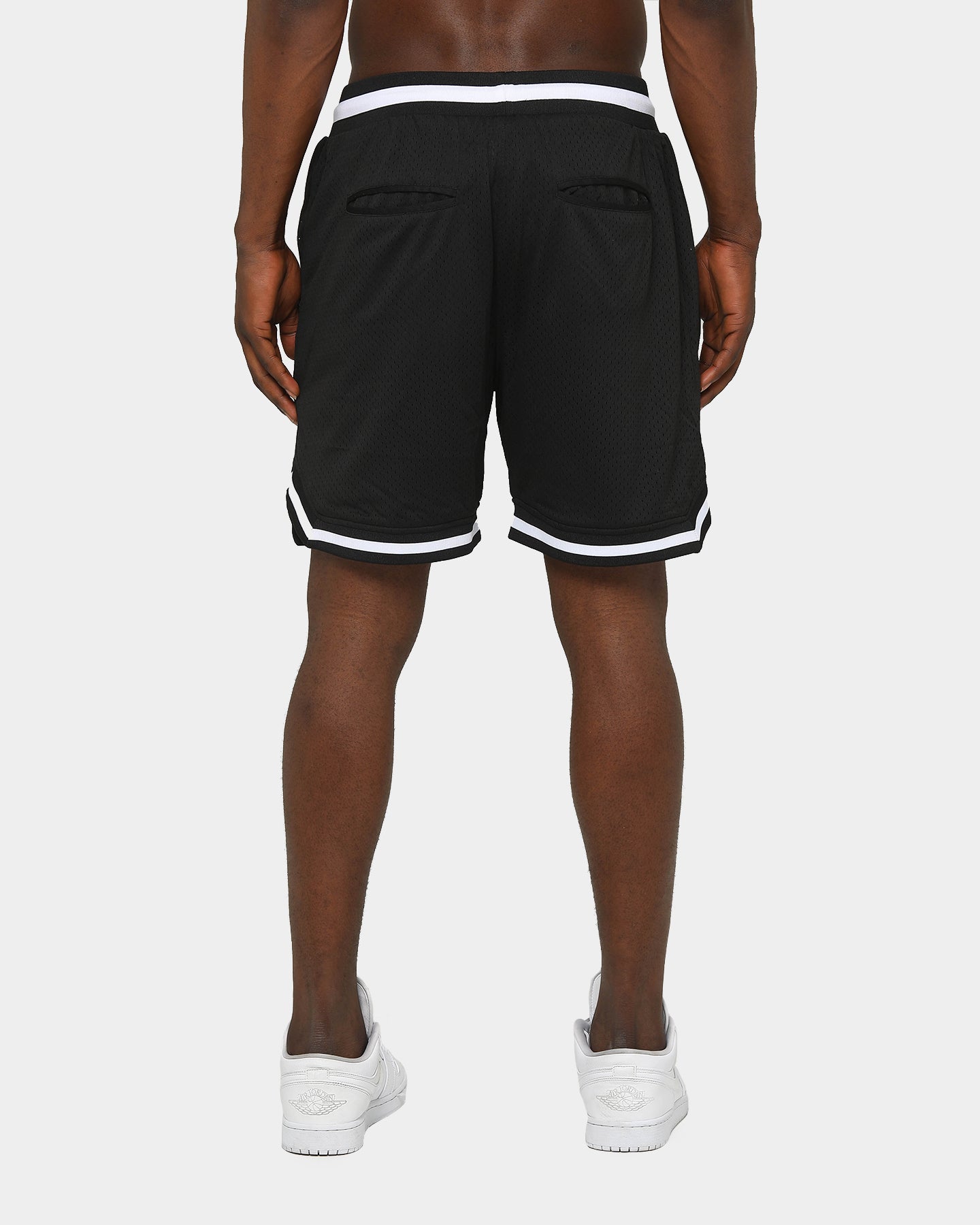 Saint Morta Men's Icon Mesh Basketball Short Black/White