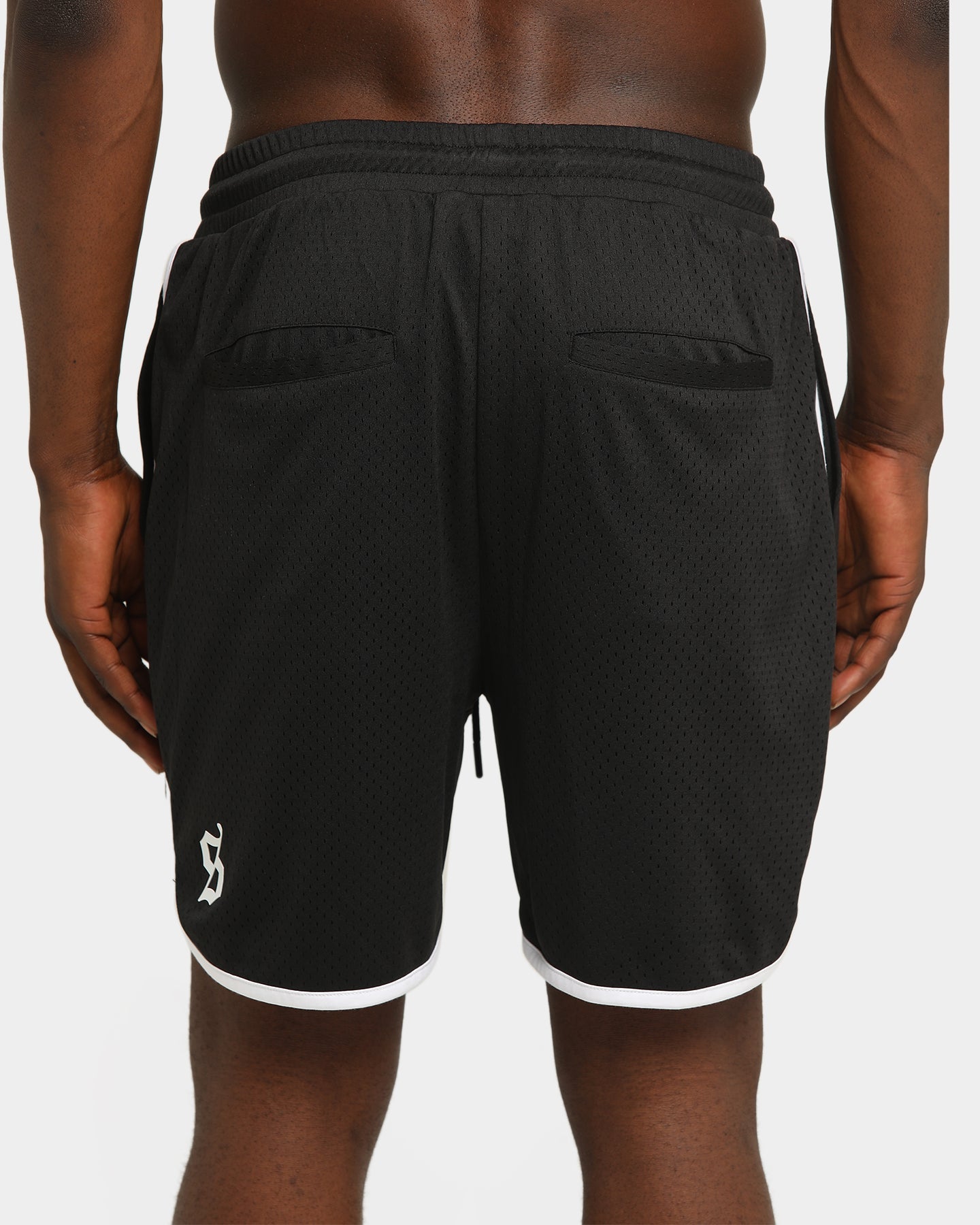 Saint Morta Era Mesh Basketball Short Black/White