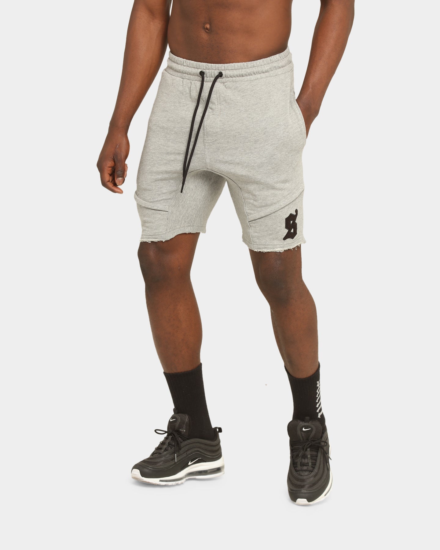 Saint Morta Icon X Track Shorts Grey