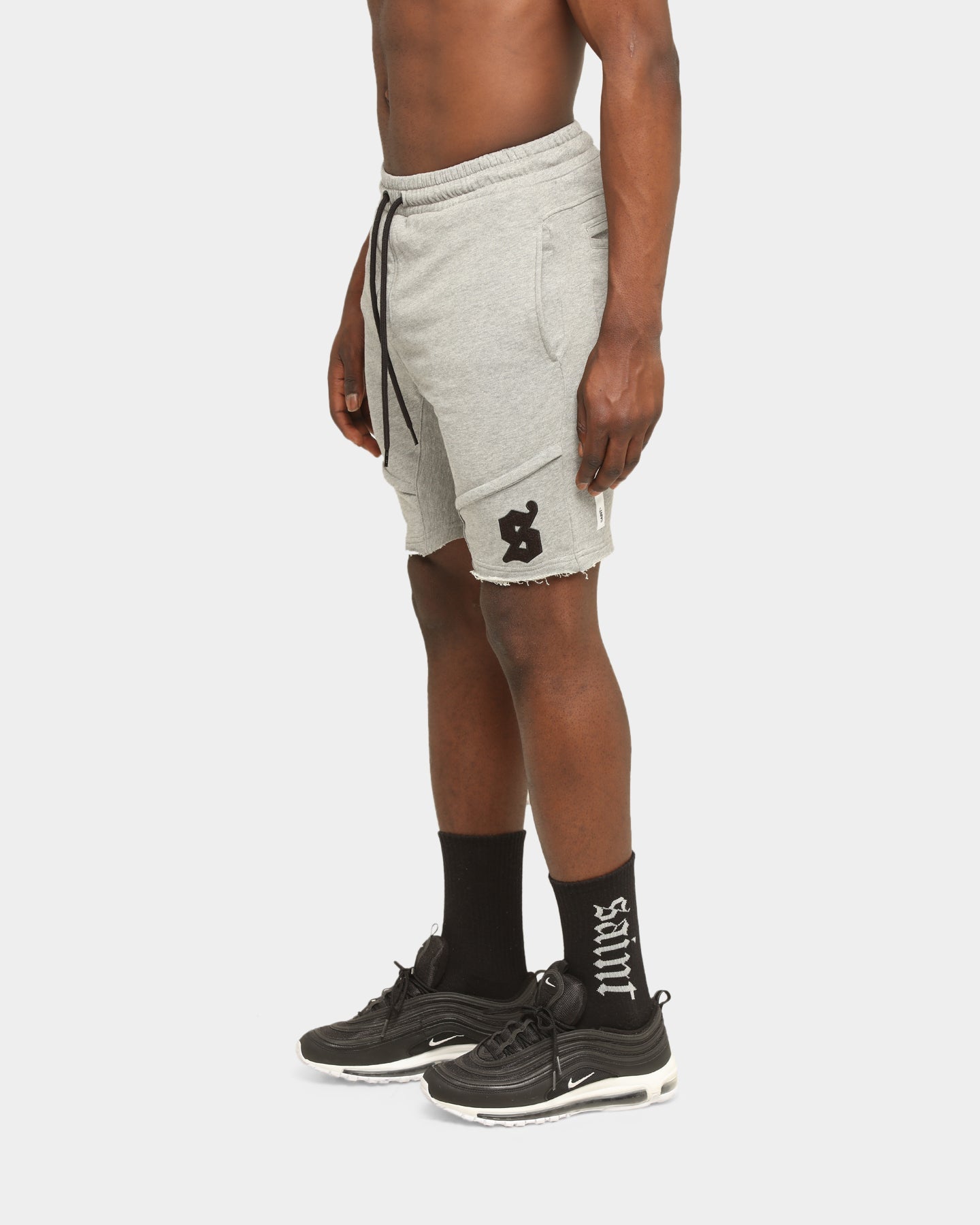 Saint Morta Icon X Track Shorts Grey