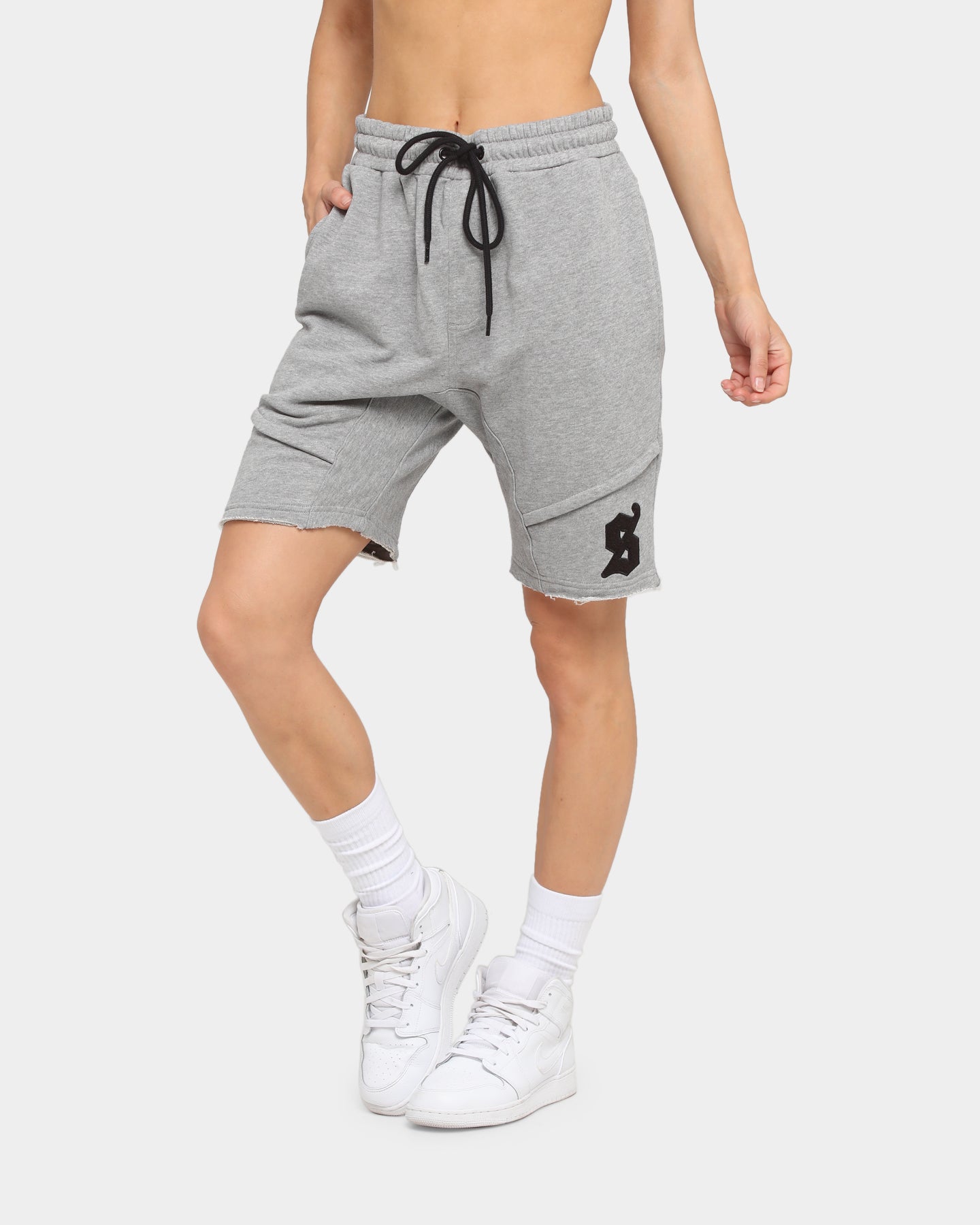Saint Morta Icon X Track Shorts Grey