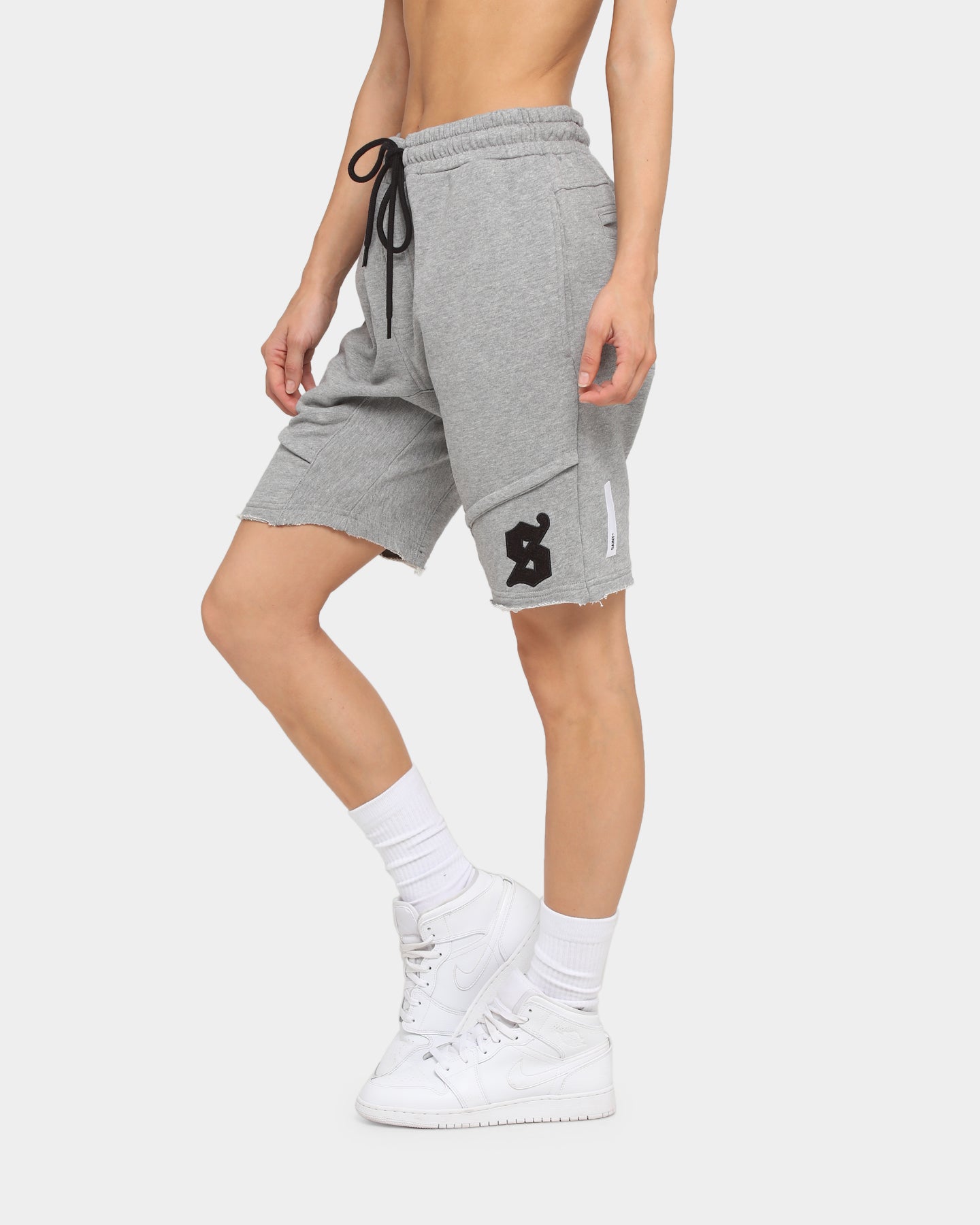 Saint Morta Icon X Track Shorts Grey